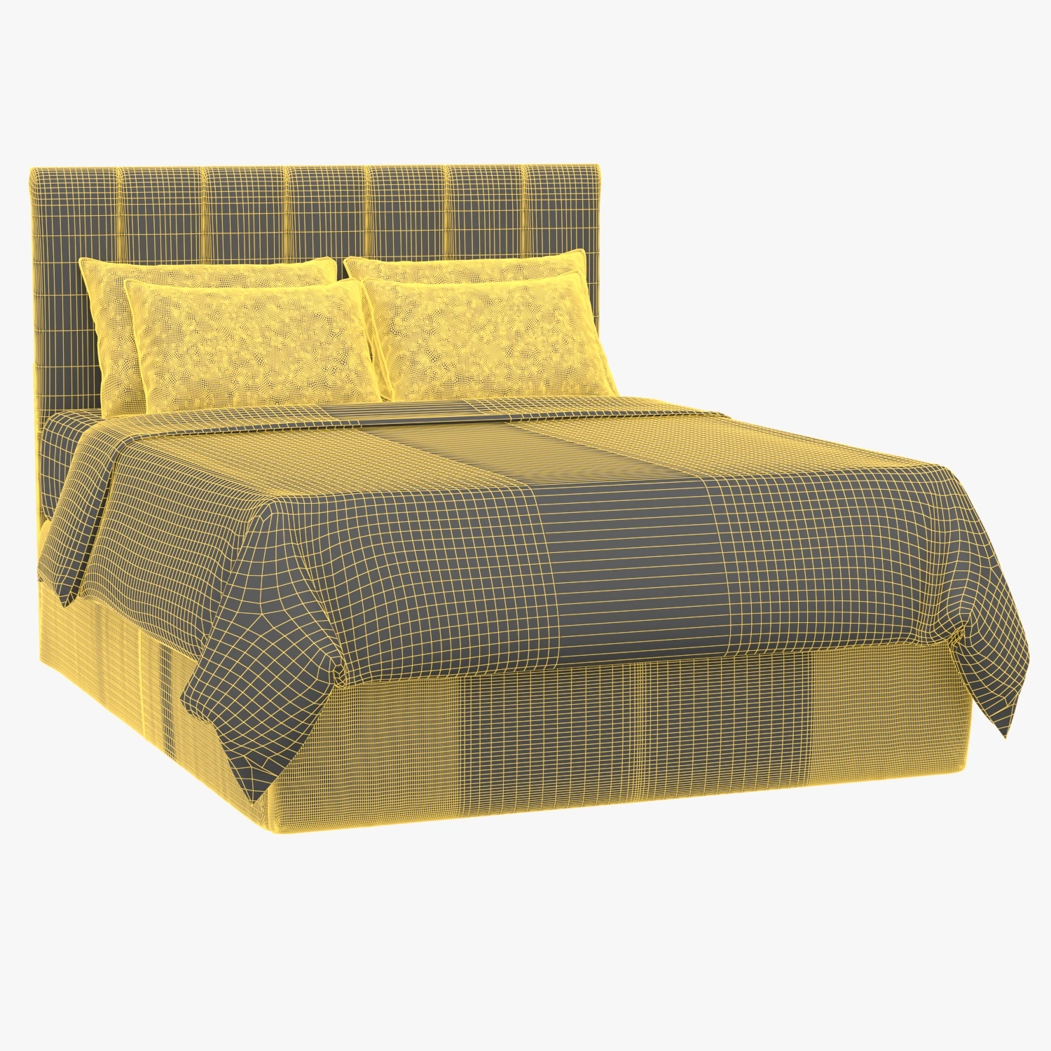 Queen Full Headboard 2024-1HB 3D Model_07