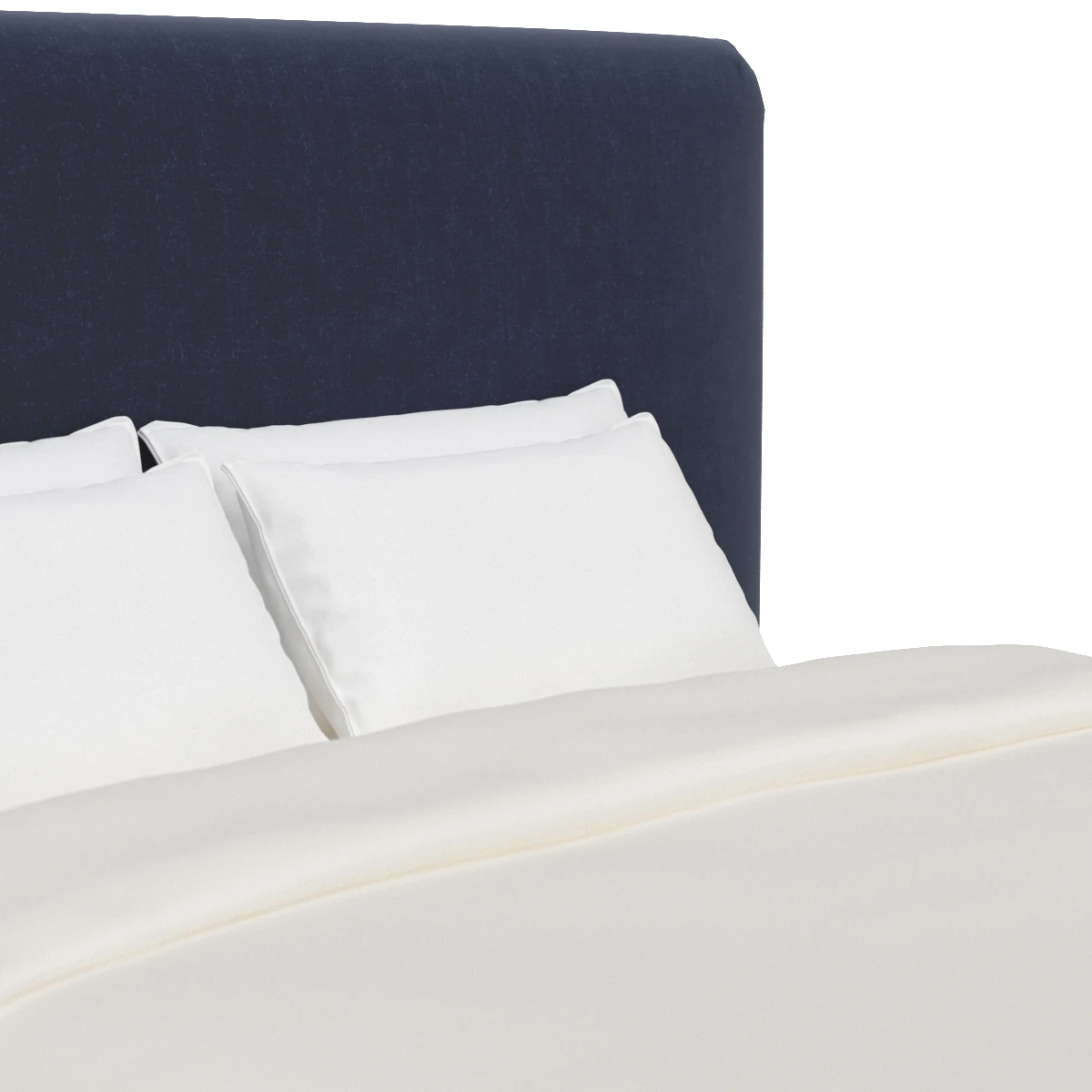 Samara King Bed Blue Velvet 3D Model_05