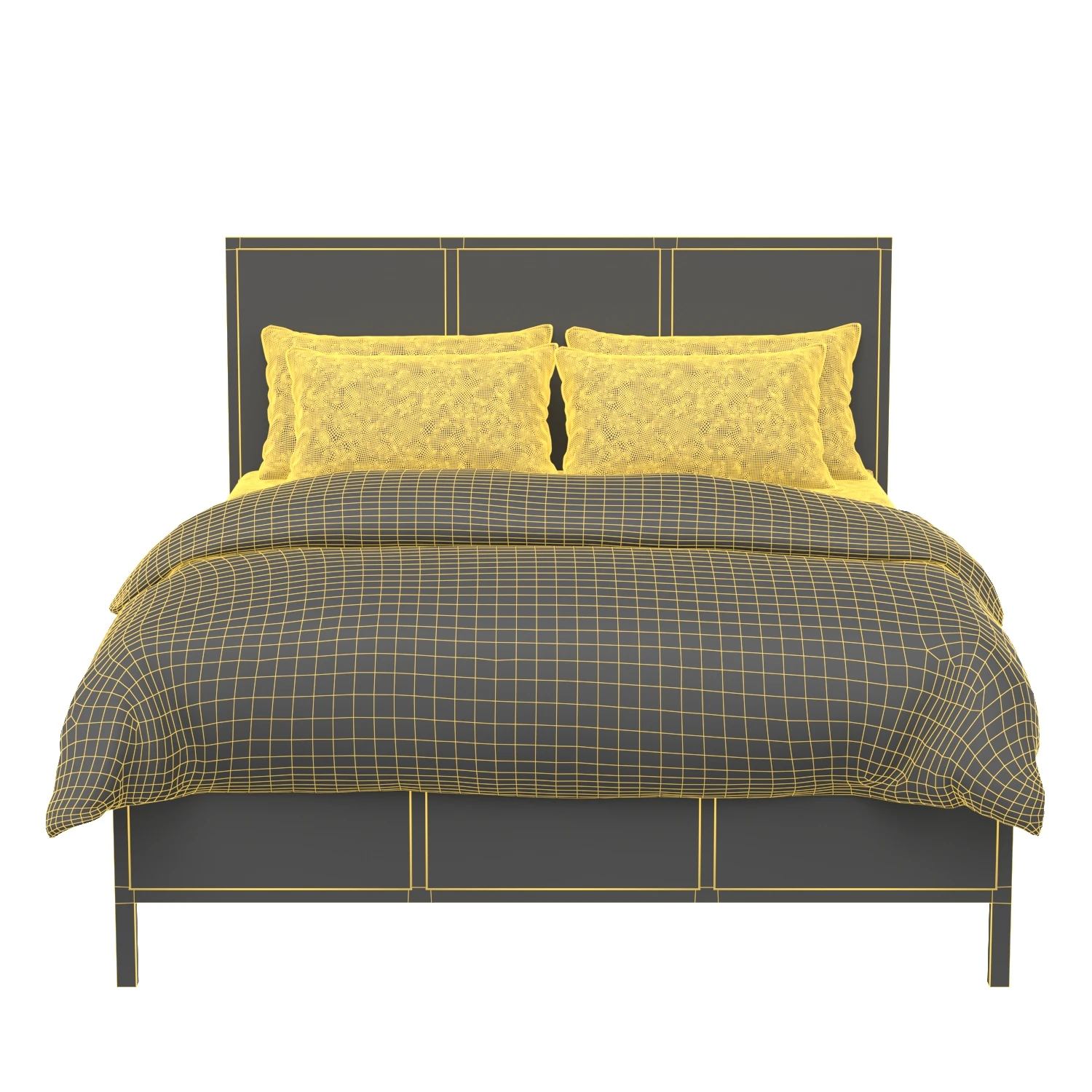 Sydney Queen Bed 3D Model_07