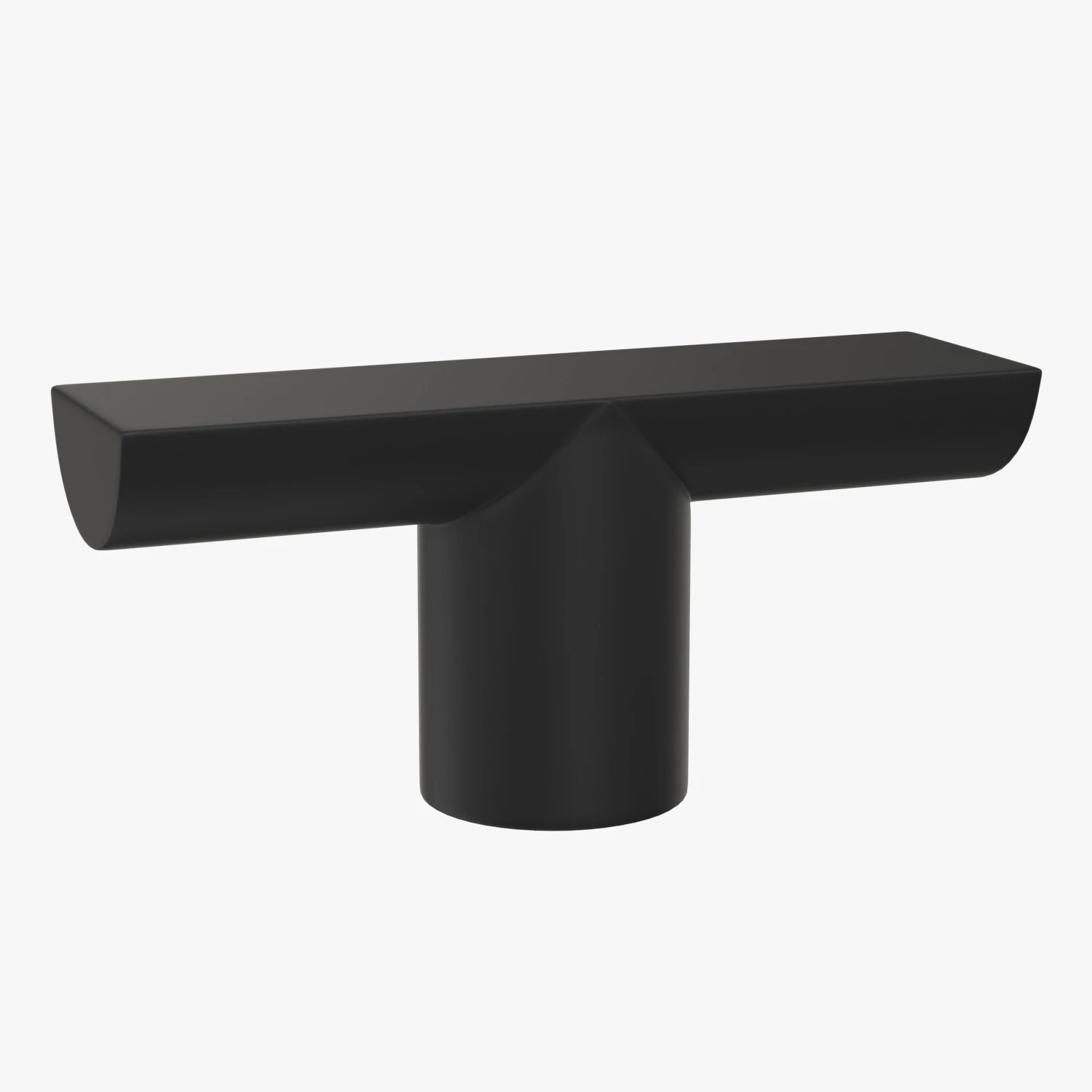 T Console Black Steel 3D Model_01