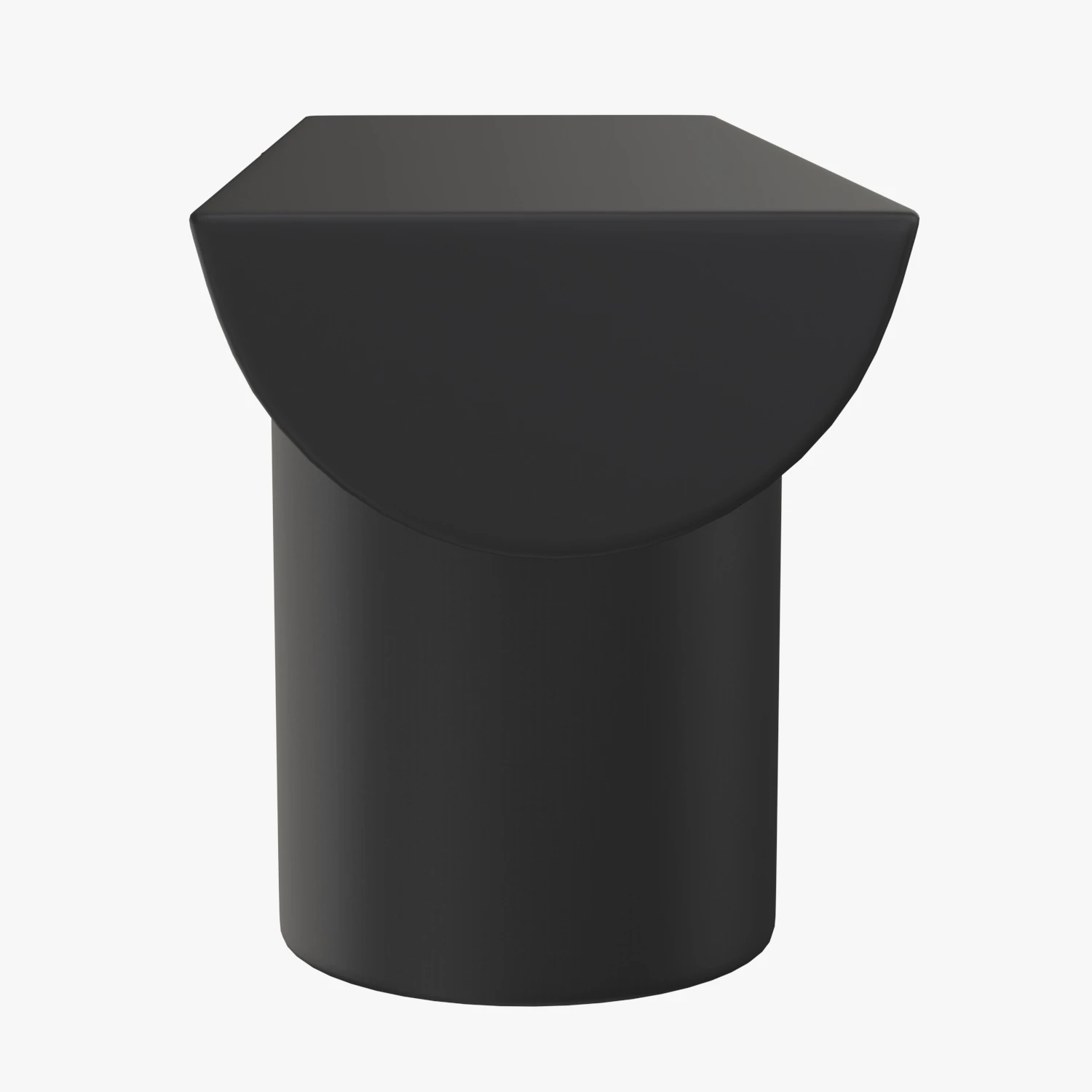 T Console Black Steel 3D Model_03