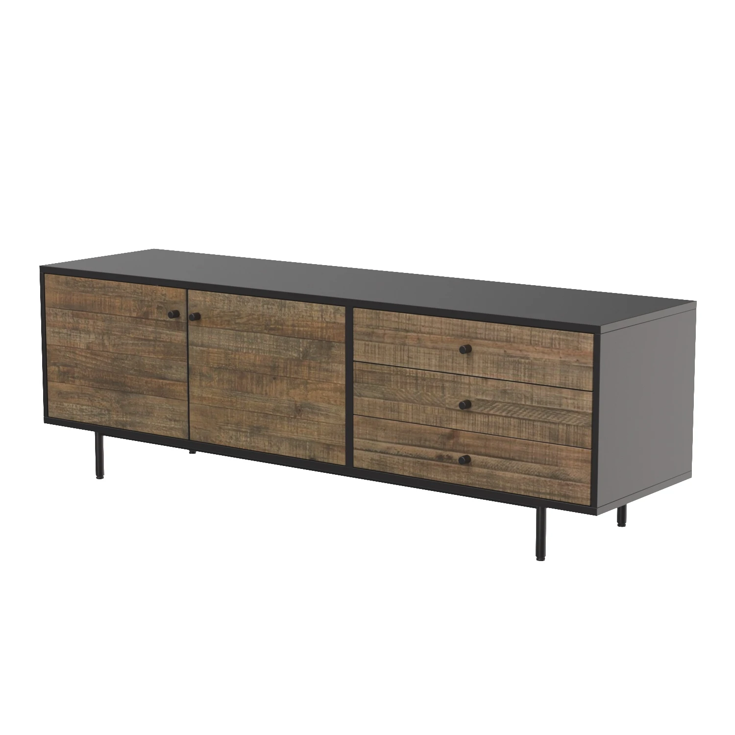 Tucker Reclaimed Long Media Console 3D Model_01