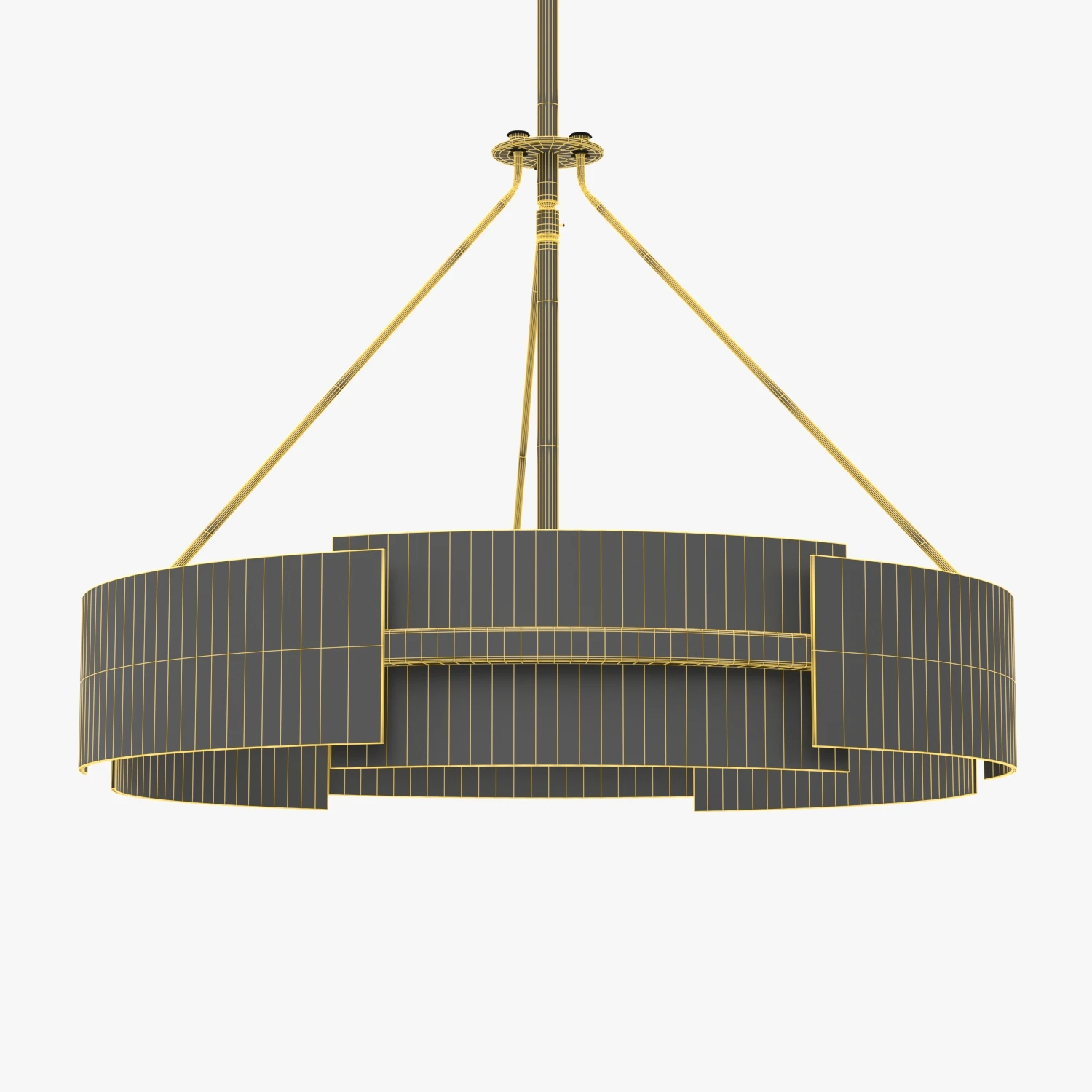 Vankirk 3 Light Drum Chandelier 3D Model_07