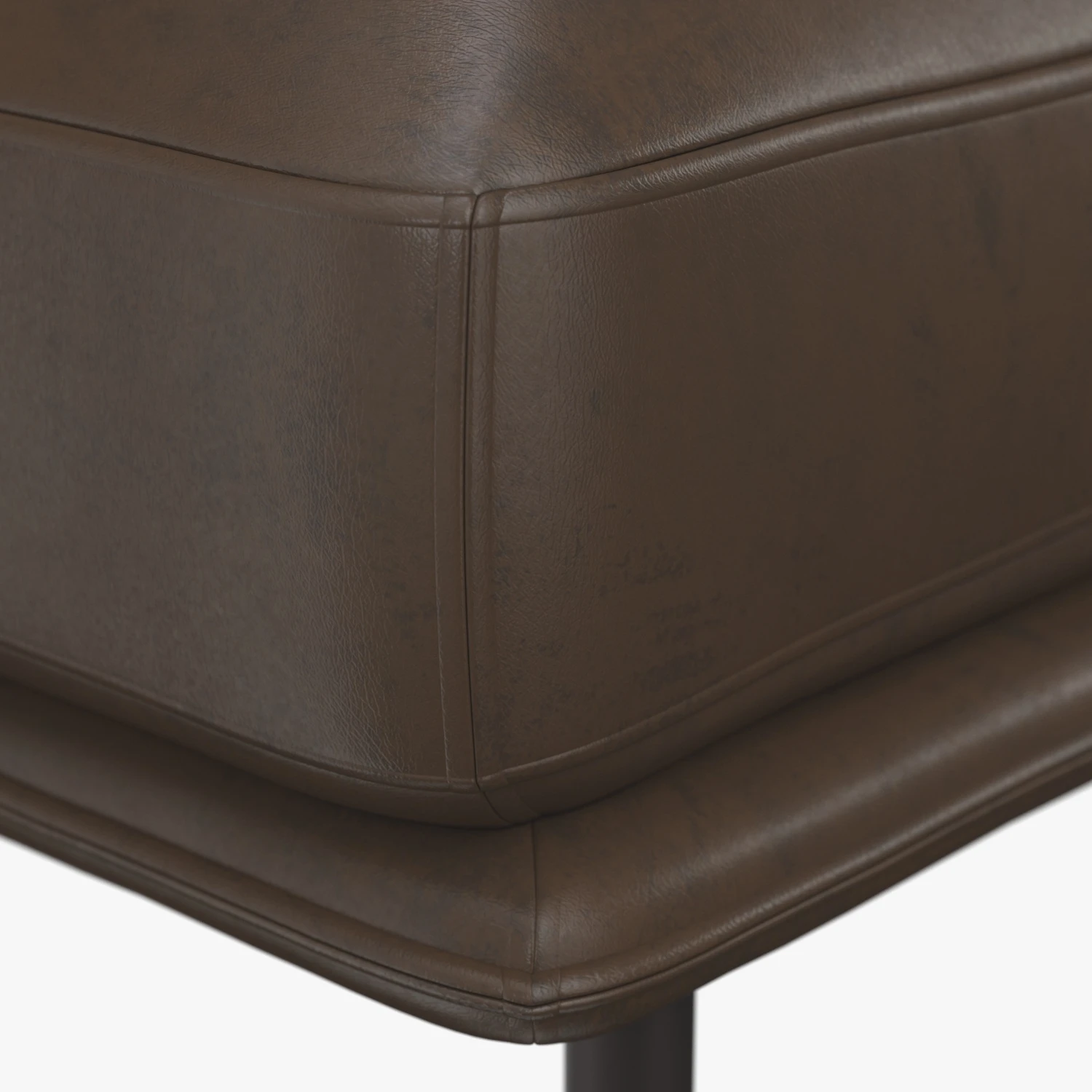 Wells Leather Ottoman 3D Model_05