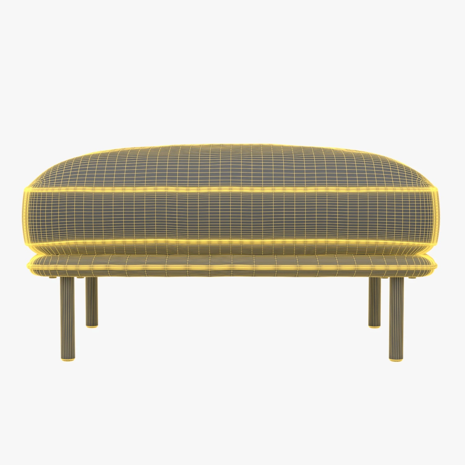 Wells Leather Ottoman 3D Model_07