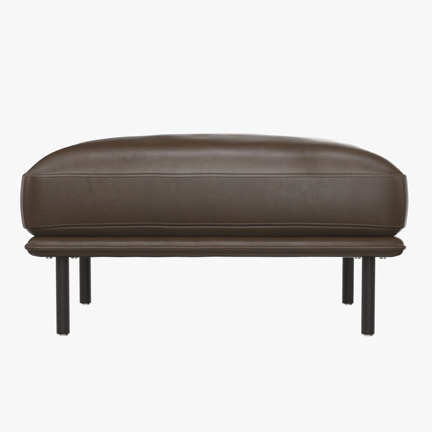 Wells Leather Ottoman 3D Model_01