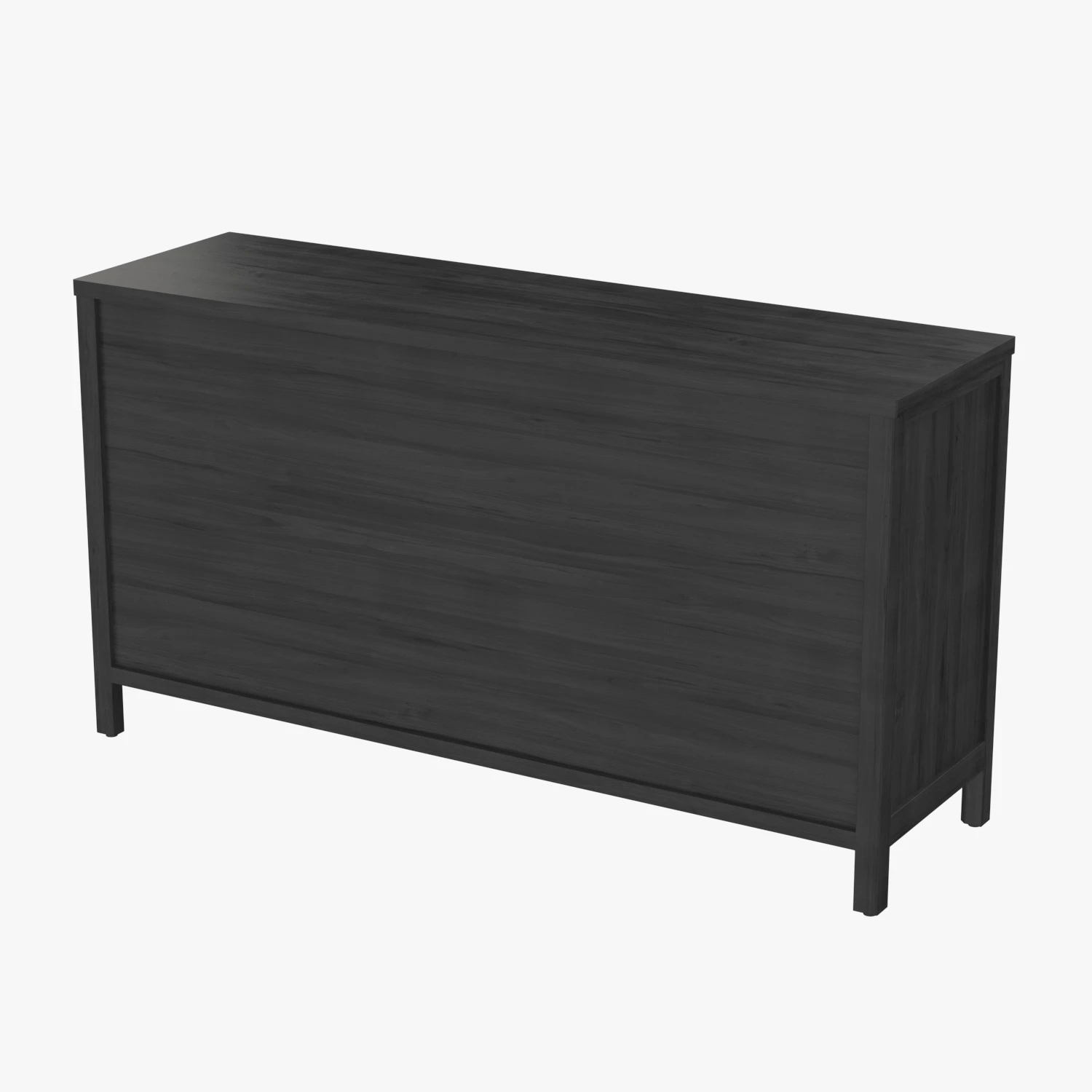 Woven Cane 6 Drawer Double Dresser 098371 3D Model_06