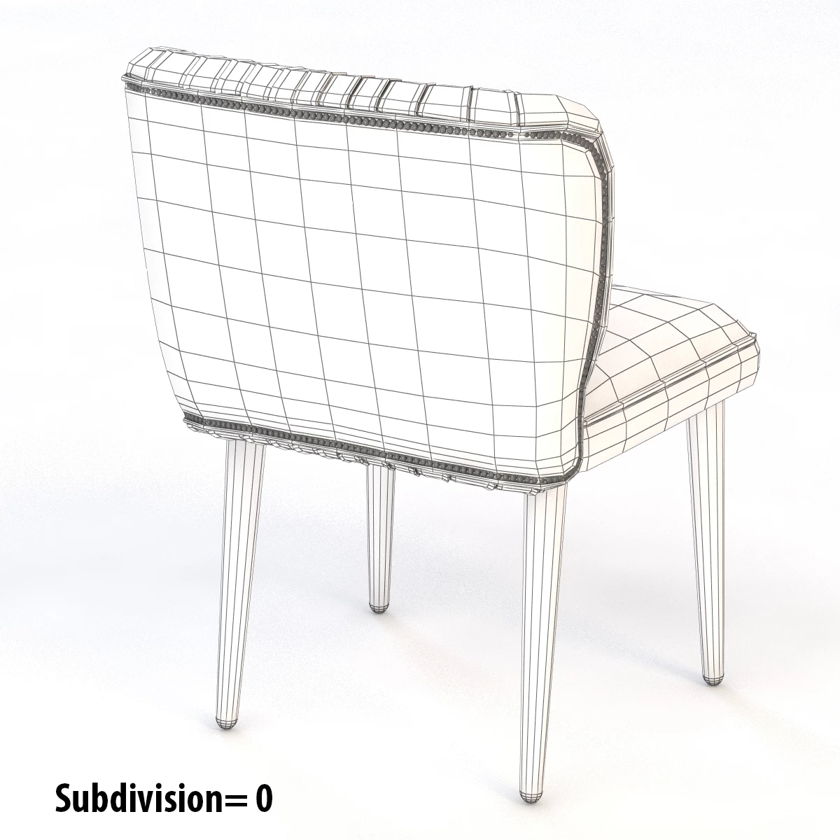 Bakairi Dining Chair by Brabbu 3D Model_012