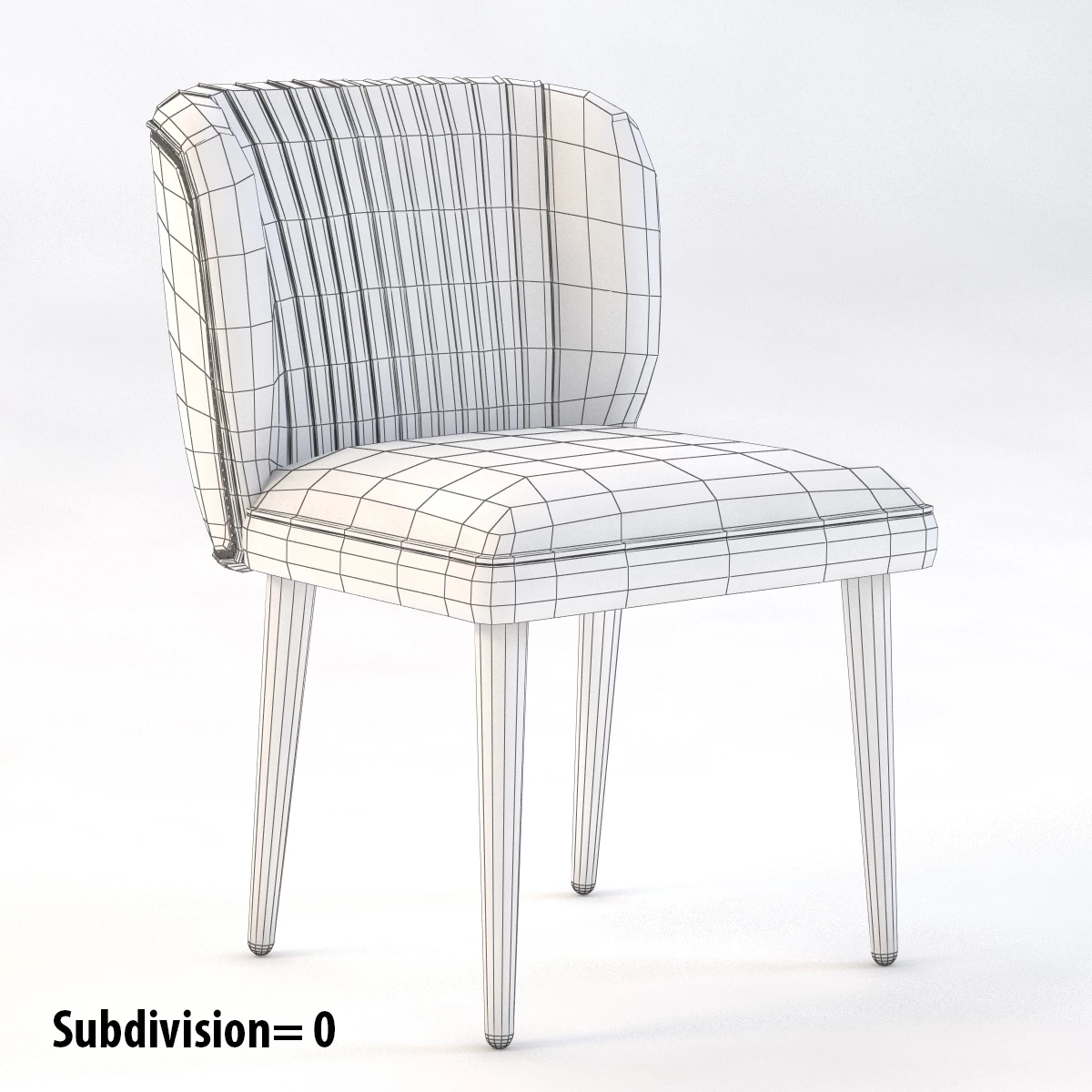Bakairi Dining Chair by Brabbu 3D Model_010