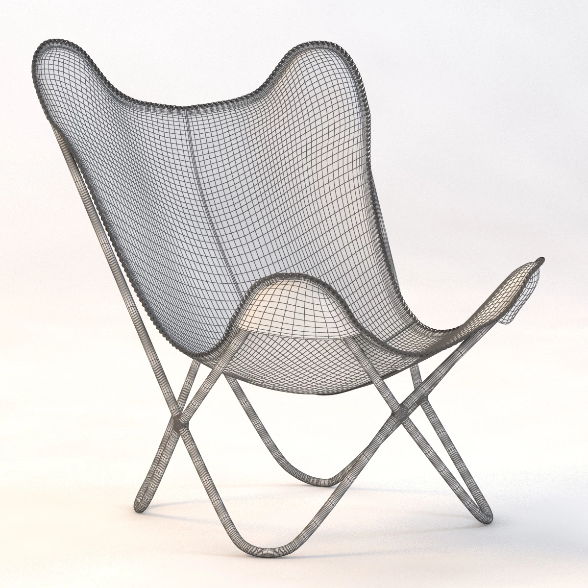 Bergama Butterfly Chair 3D Model_09