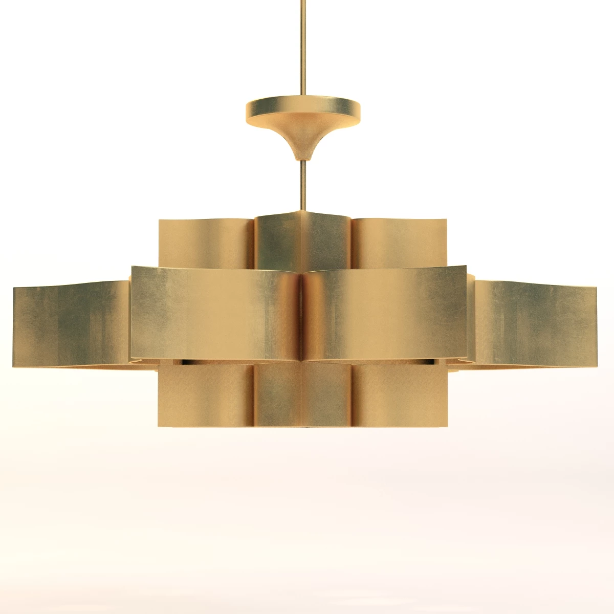Grand Lotus Chandelier 3D Model_08