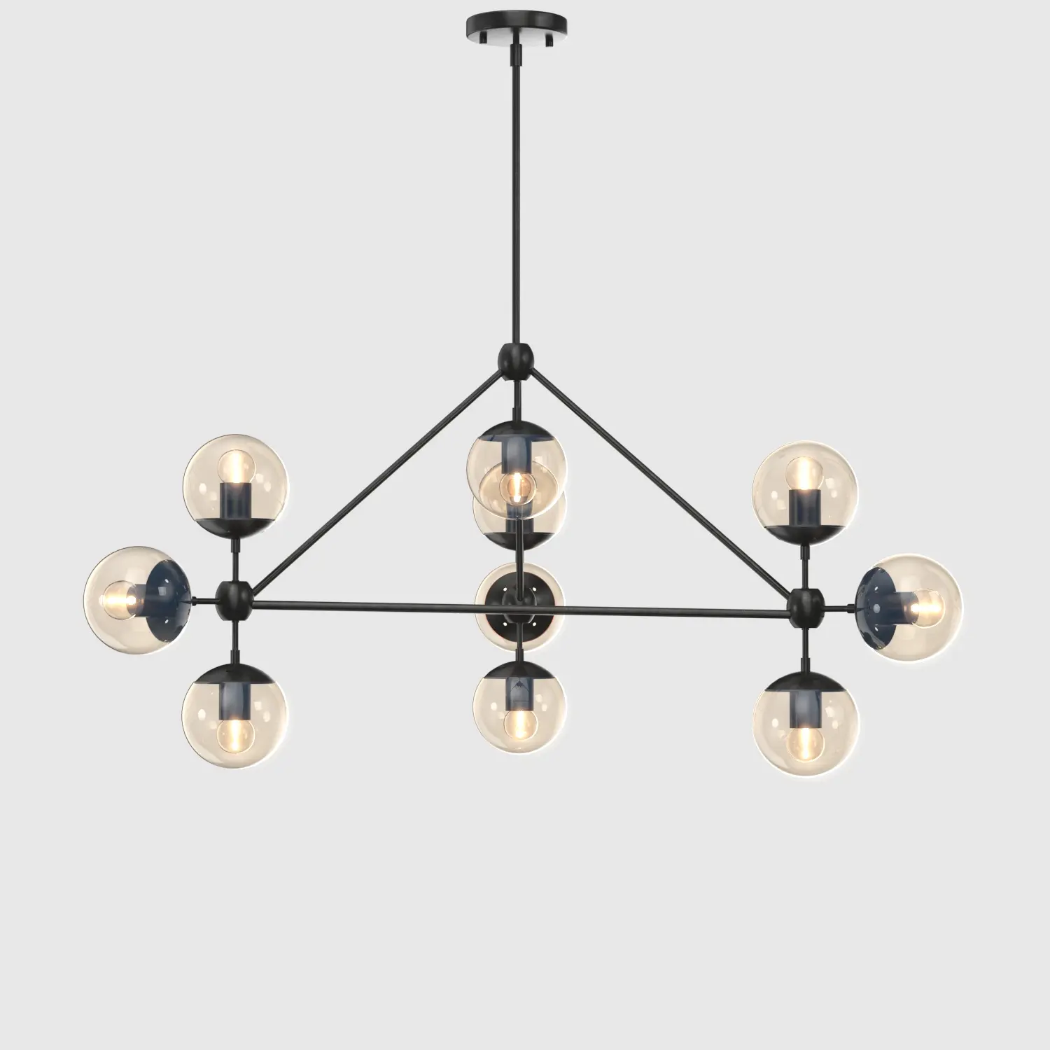 Possini Euro Gable 10-Light Modern Chandelier 3D Model_01