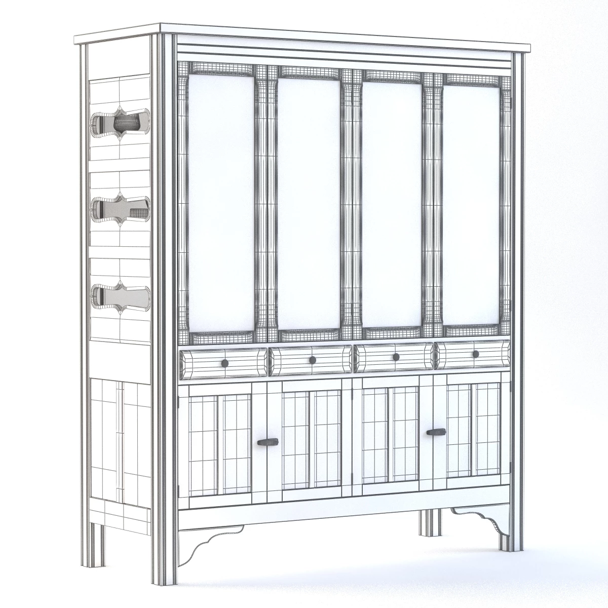 Pie Safe 3D Model_09