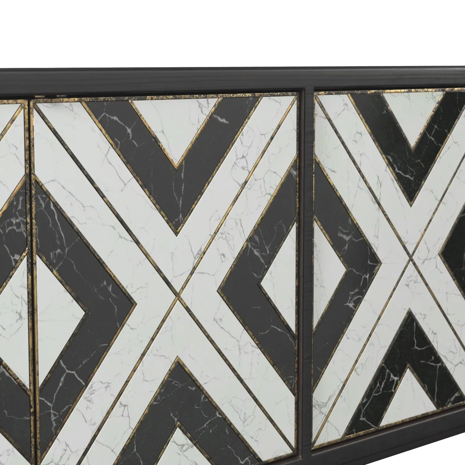 Sanctuary Noir Et Blanc Entertainment Console PBR 3D Model_05