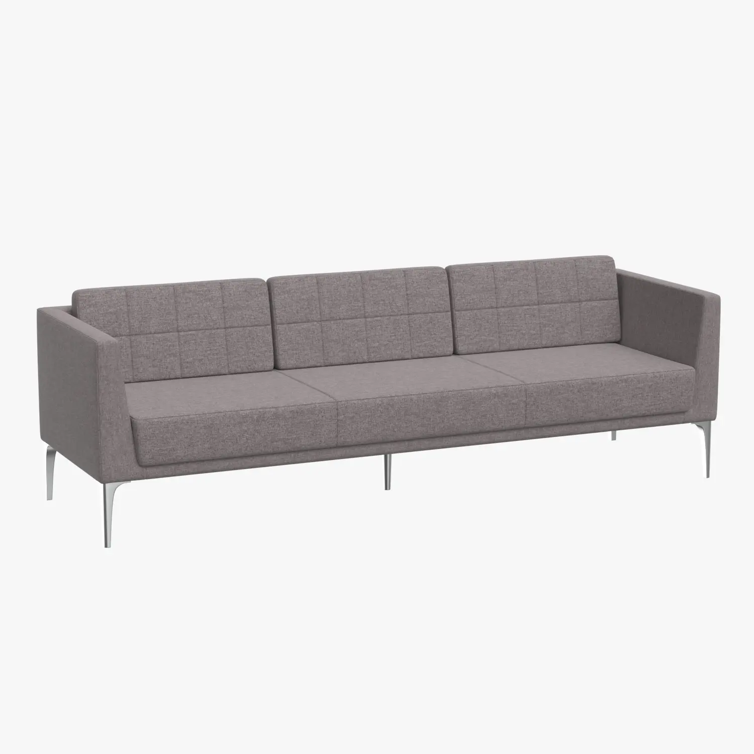 Arwyn Quilted Cushion Back Three Seater Sofa 3D Model_01