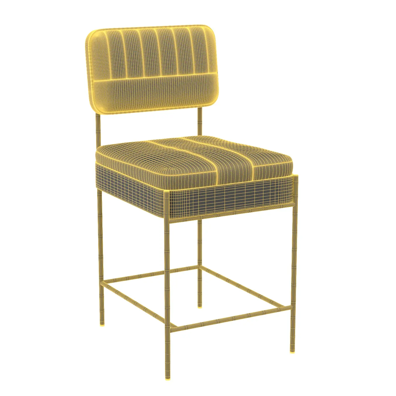 Cafe Stool 3D Model_07