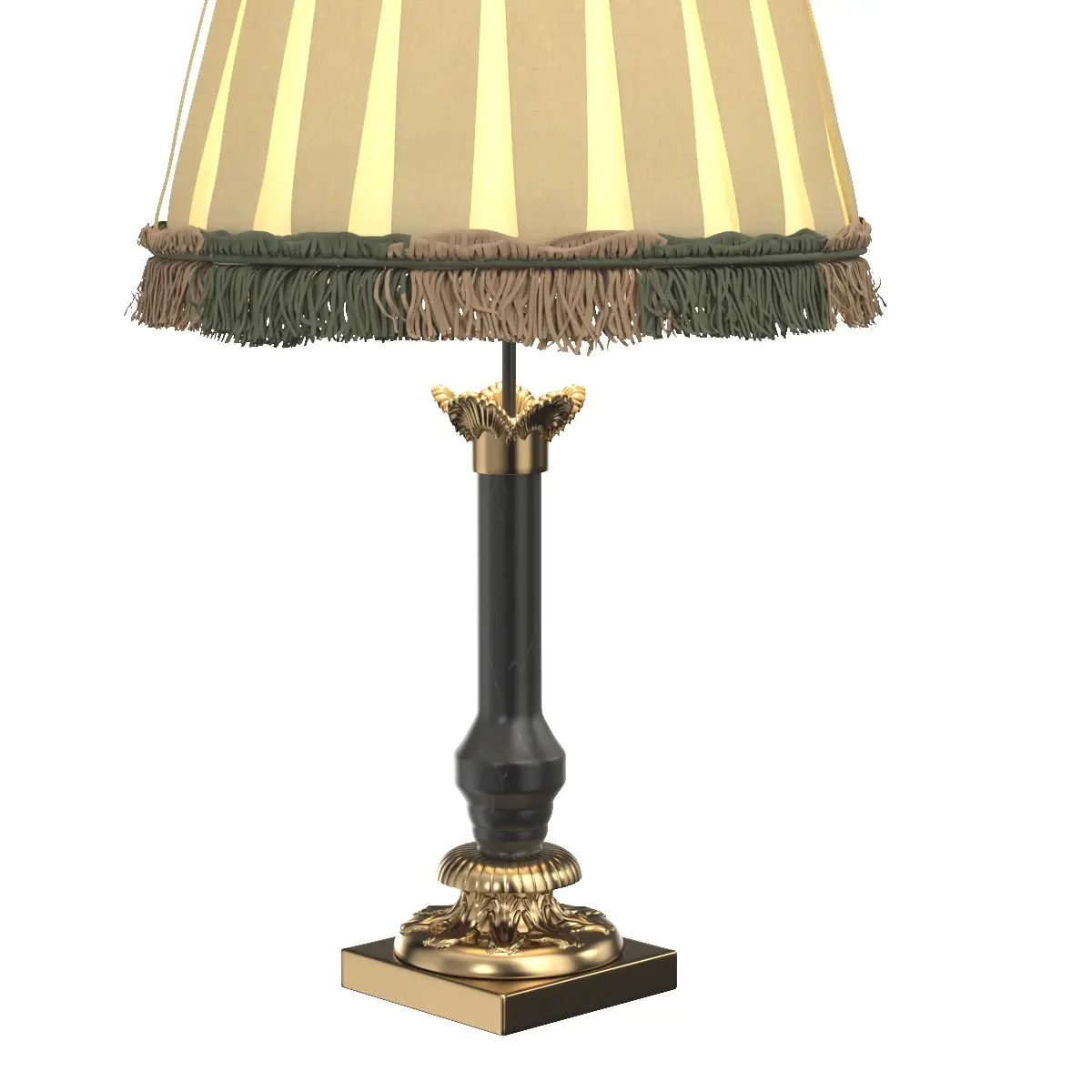 Carla Lampshade Decorative Trim Table Lamp 3D Model_05