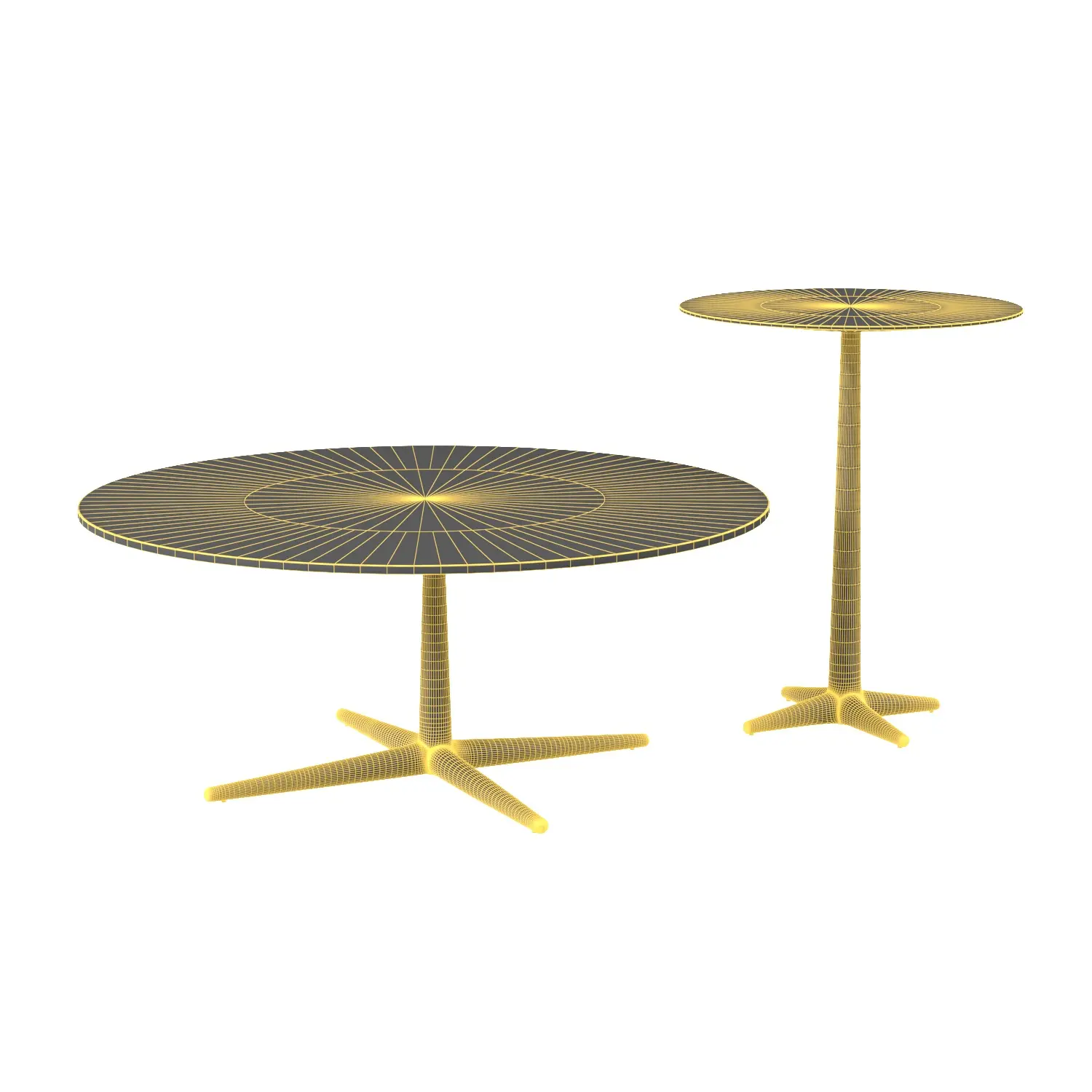 City Round Coffee Table By Cantori 3D Model_07