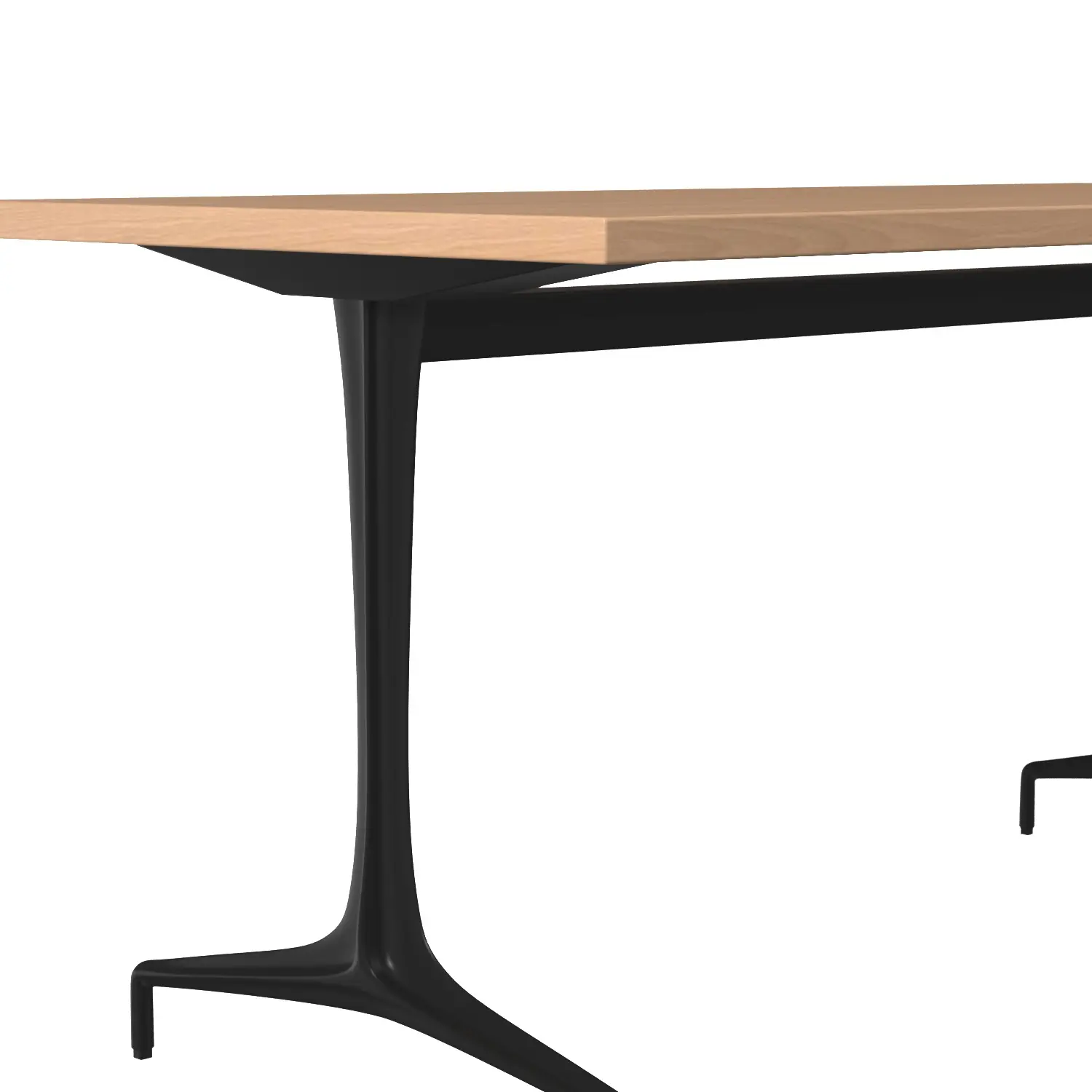 Edge Mount Locking Casters Serif Table 3D Model_05