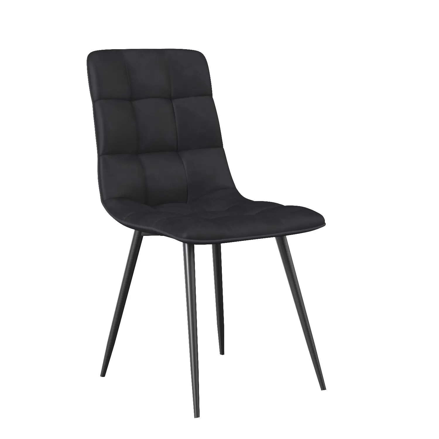Faux Leather Dining Chairs 3D Model_01