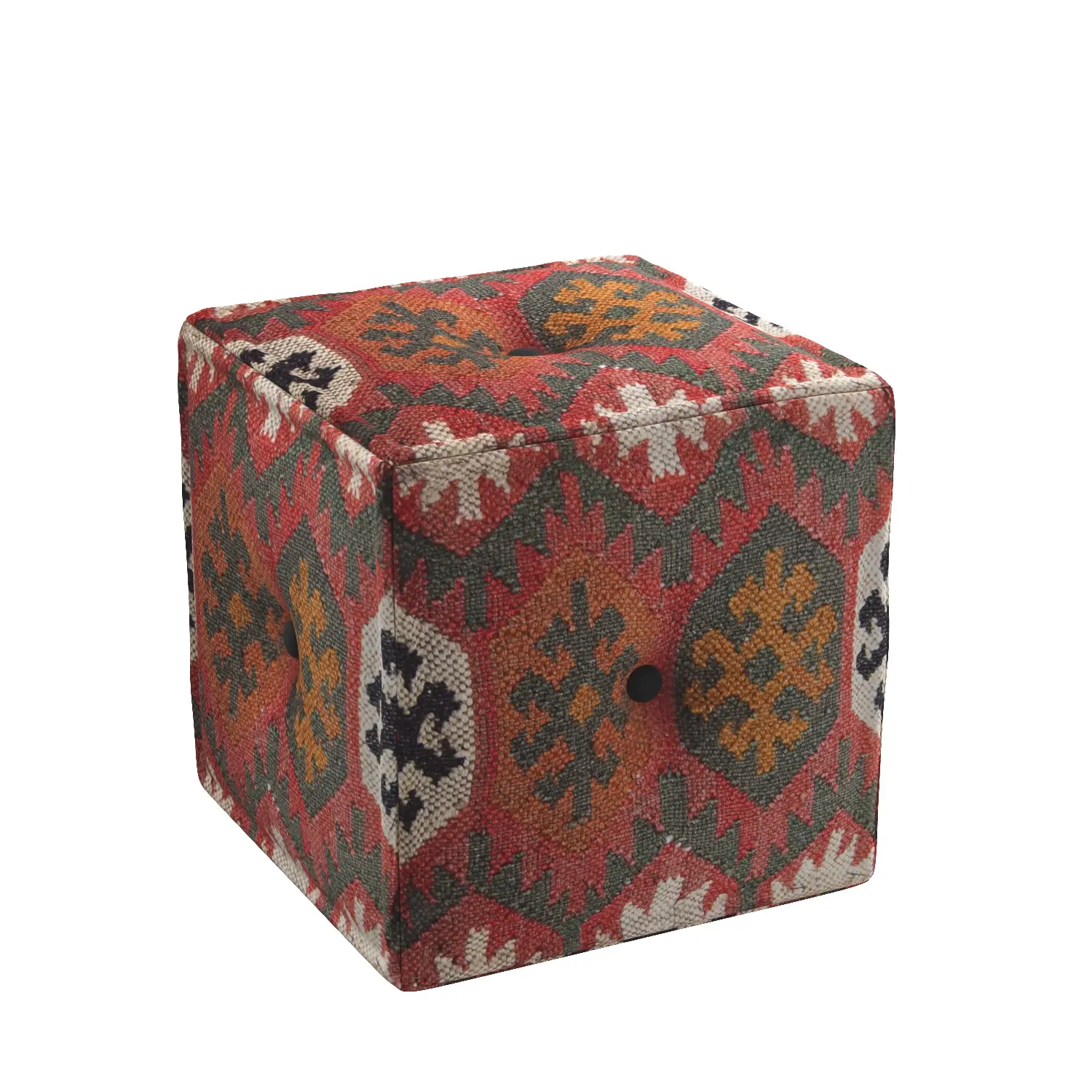 Handmade Kilim Pouf 3D Model_06