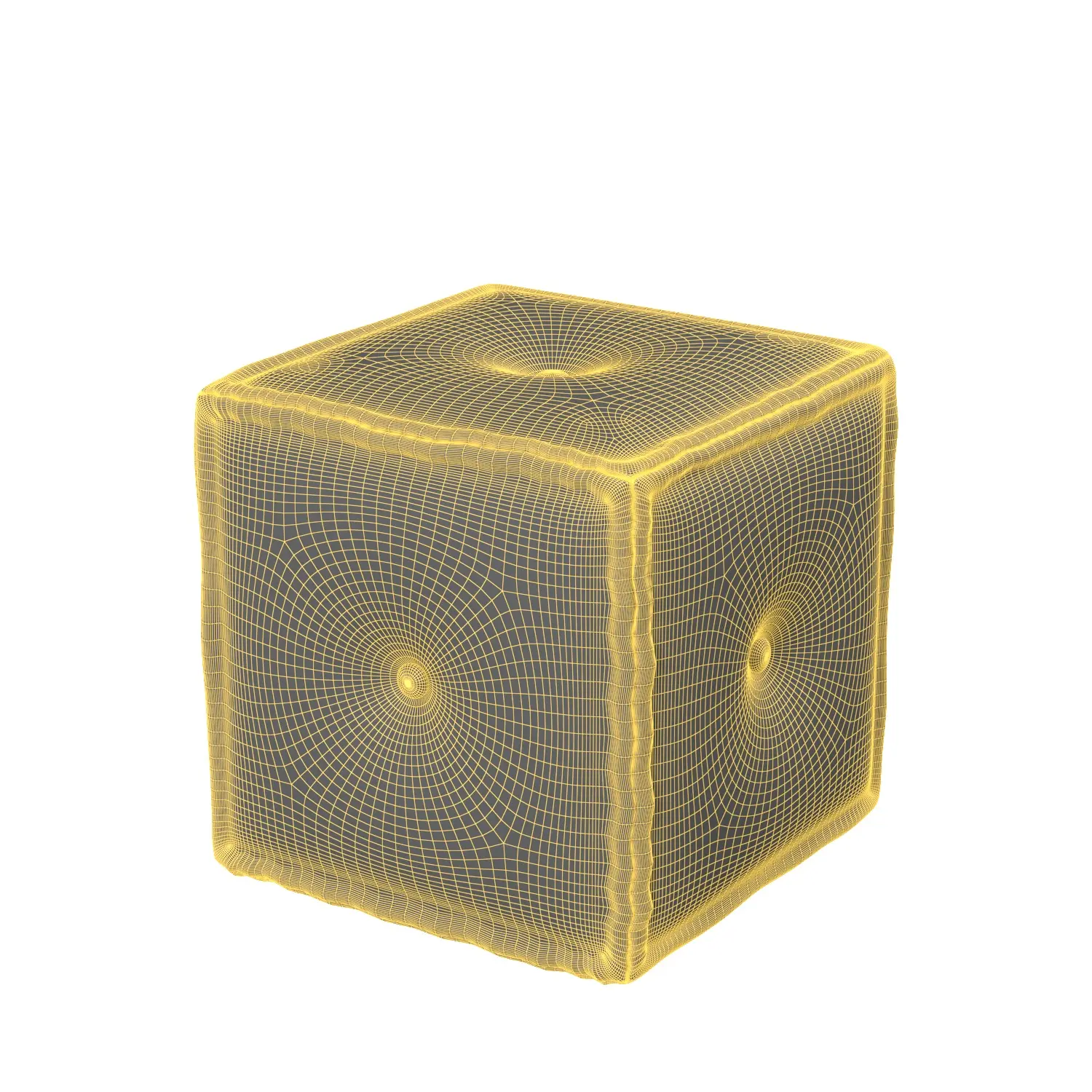 Handmade Kilim Pouf 3D Model_07