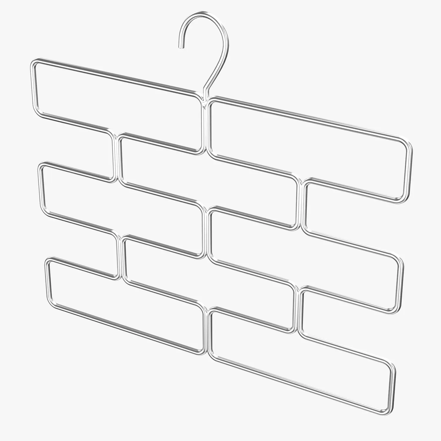 iDesign Trio Tiered Legging Hanging Organizer for Closet 3D Model_06