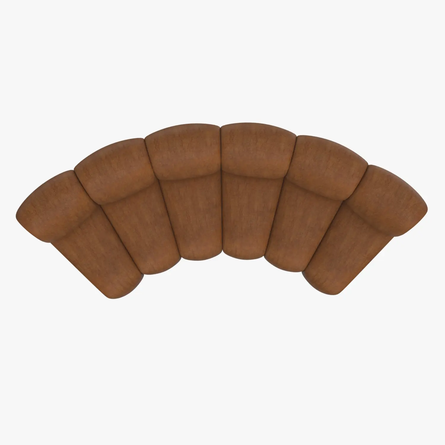 Infinity Cognac Velvet Modular Sectional Sofa 3D Model_04
