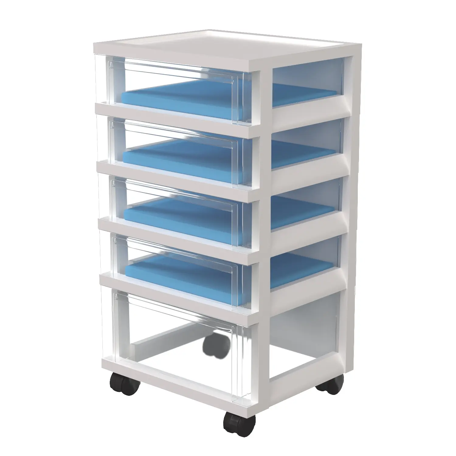 IRIS USA MC 341 NS Storage Drawer Cart 3D Model_01