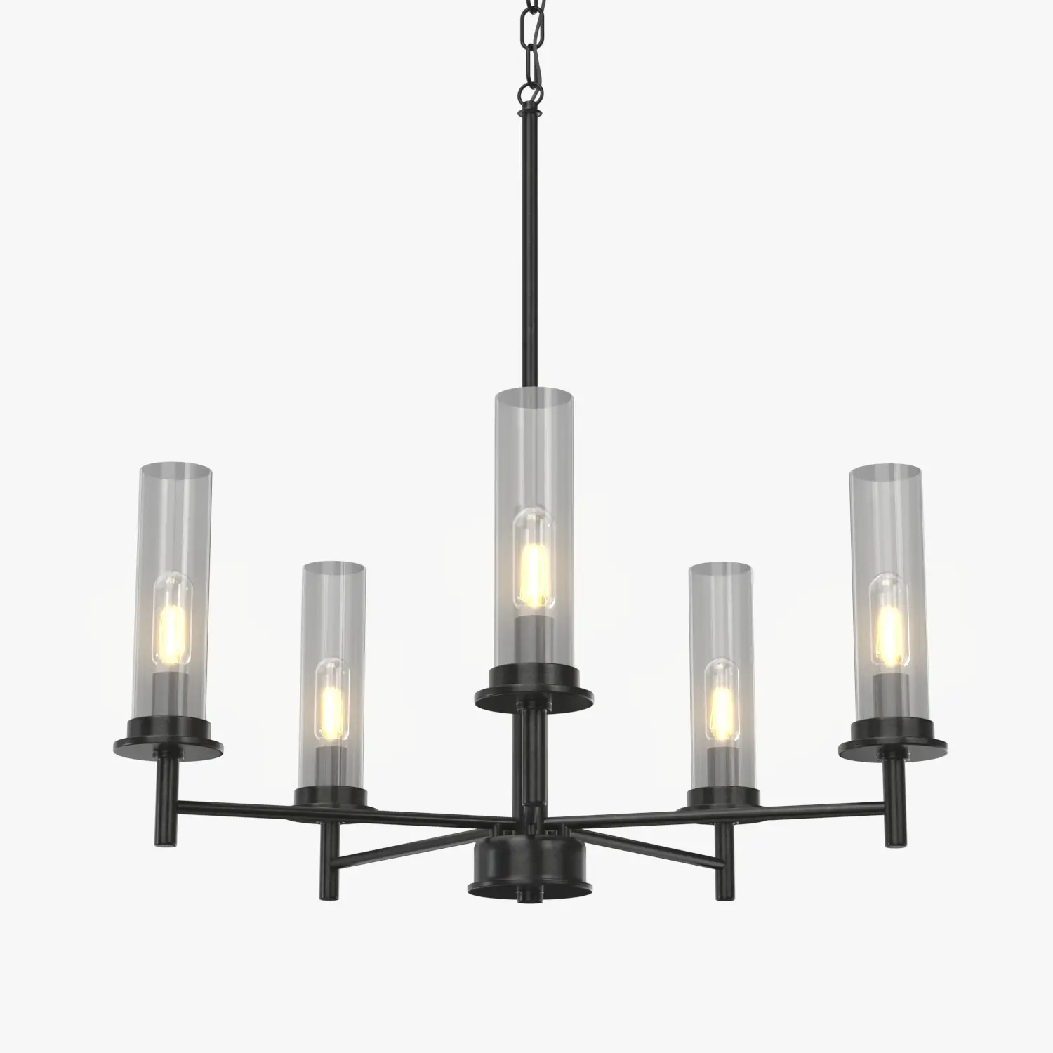 Kellwyn Collection Five-Light Transitional Style Chandelier 3D Model_01