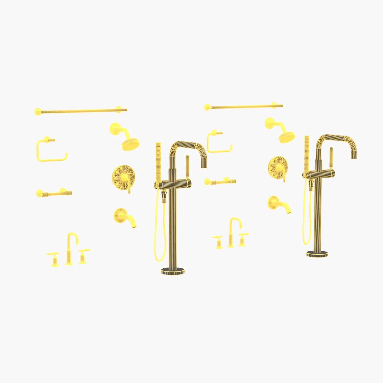 Kohler Bathroom Faucet and Accessories 3D Model_07