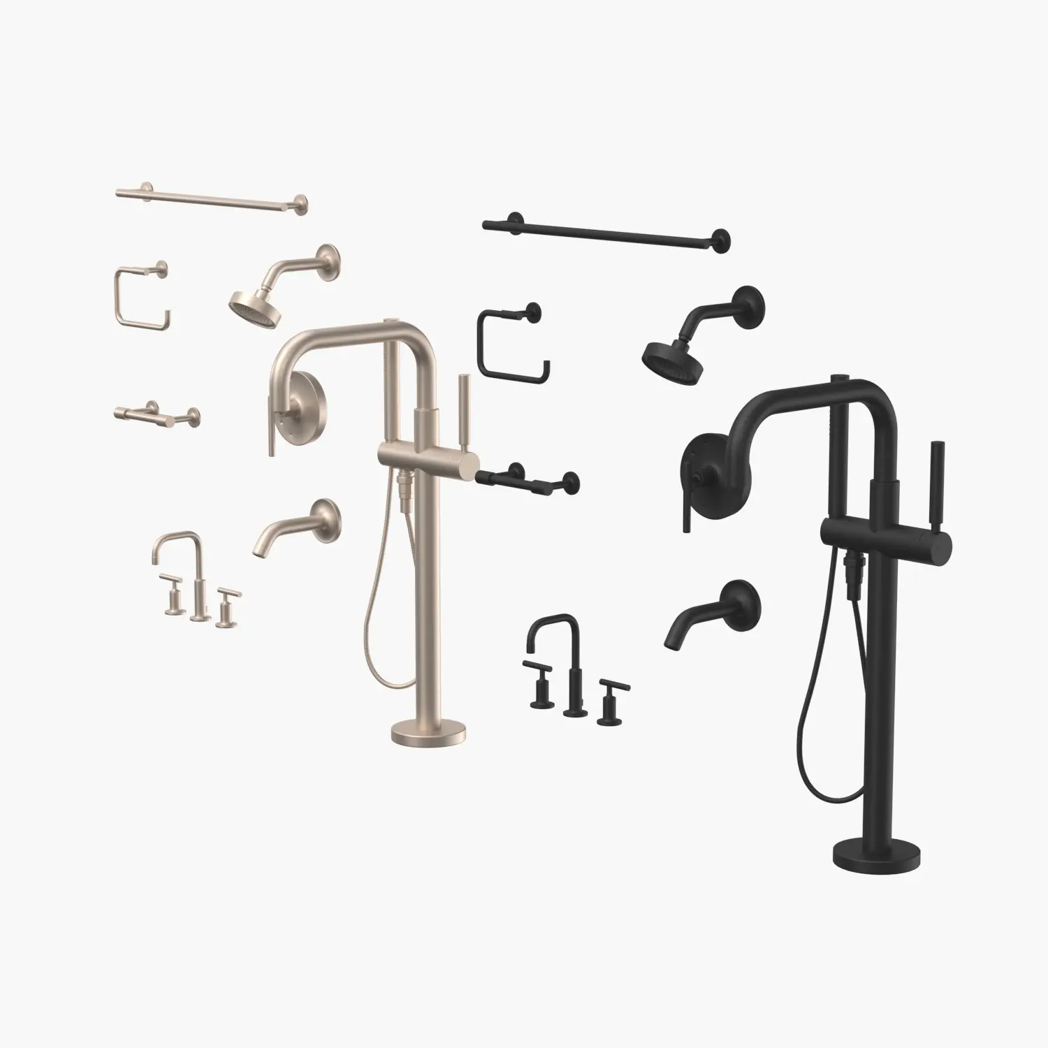 Kohler Bathroom Faucet and Accessories 3D Model_06