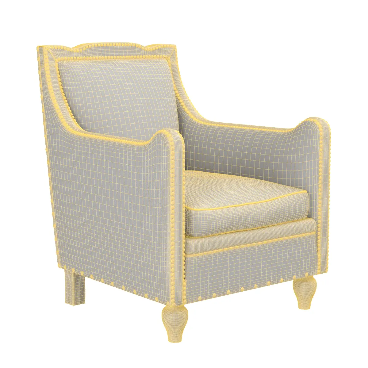 Leather Mens Club Chair LU6066227097112 3D Model_07