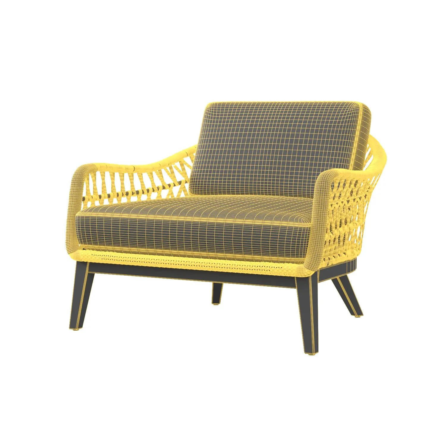 Napoli Outdoor Lounge Chair 3D Model_07