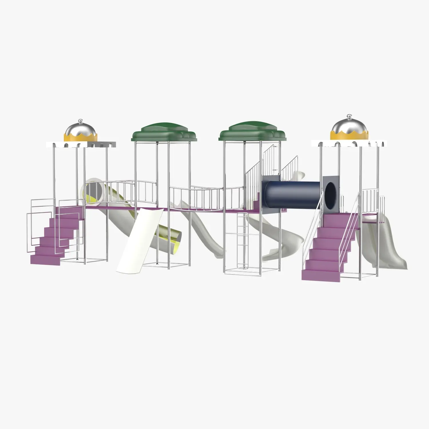 Playground or Water park slides 3D Model_06