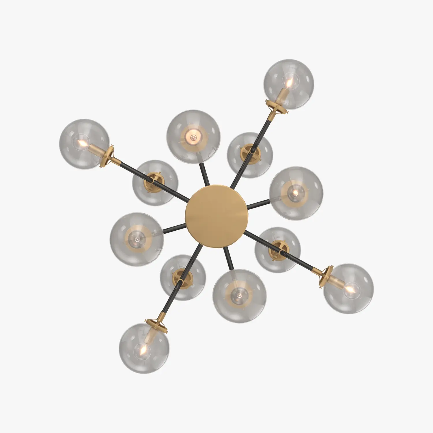 Sale Restoration Hardware Bistro Globe Clear Glass Chandelier 3D Model_04