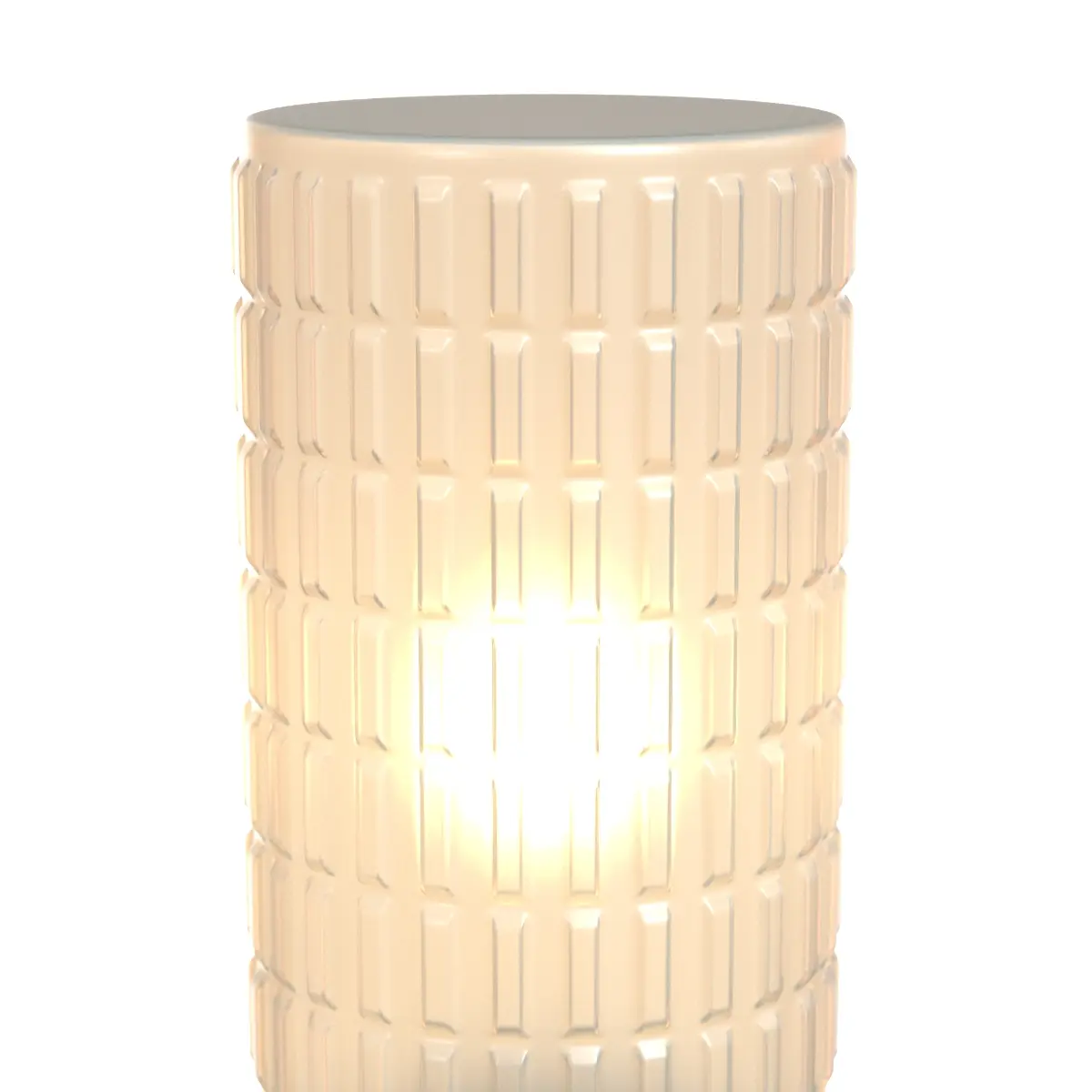 Skandinavische Funktionalistische Karierte Glas Tischlampe 3D Model_05