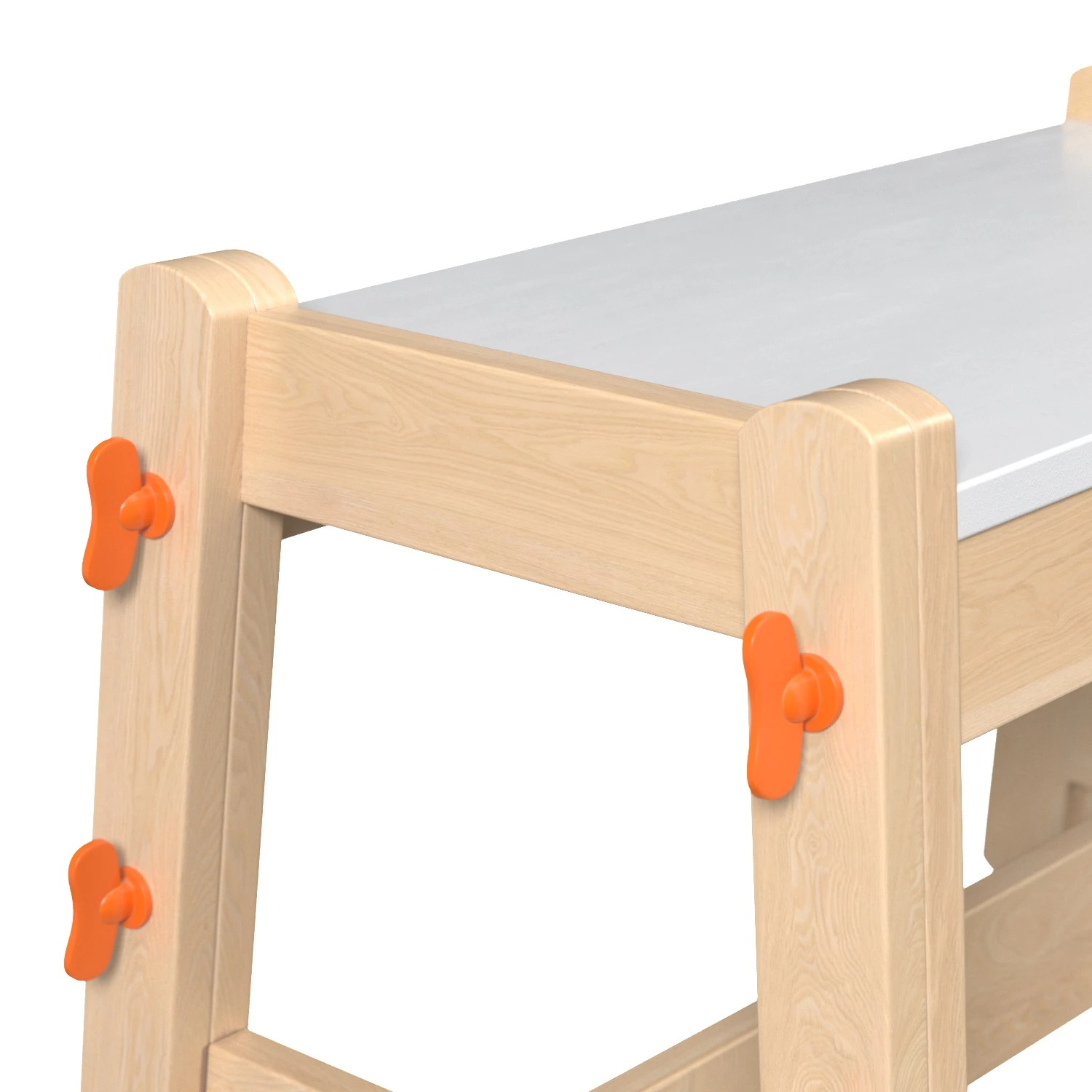 Flisat Childs Bench PBR 3D Model_05