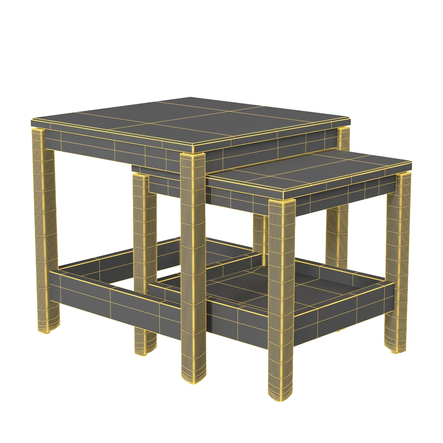 Havsta Nesting Tables PBR 3D Model_07