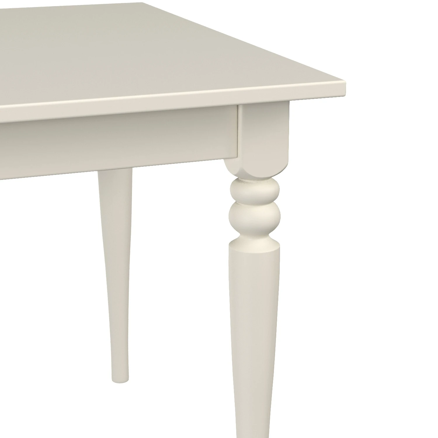 Ingatorp Extendable White Table PBR 3D Model_05