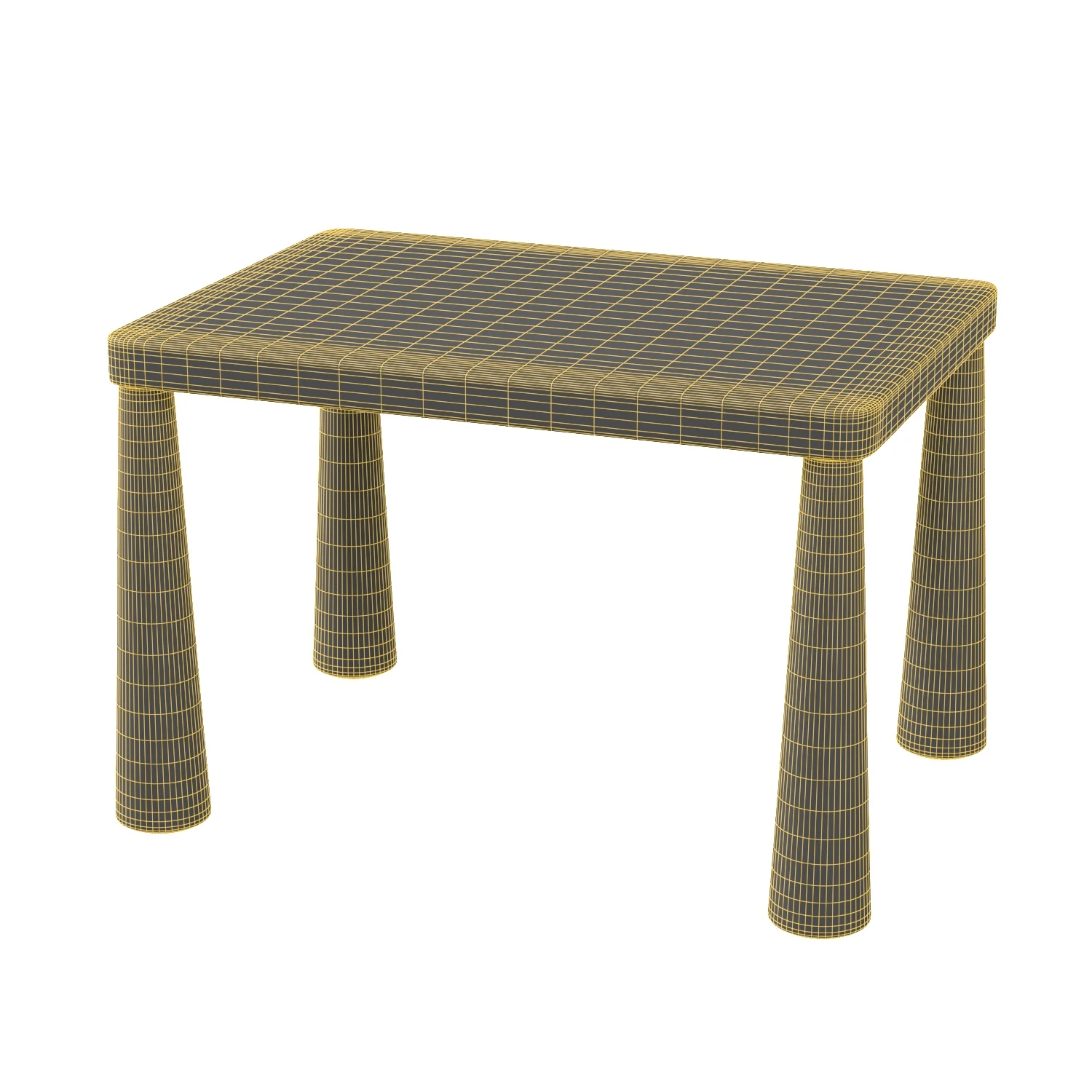 Mammut Childrens Table PBR 3D Model_07