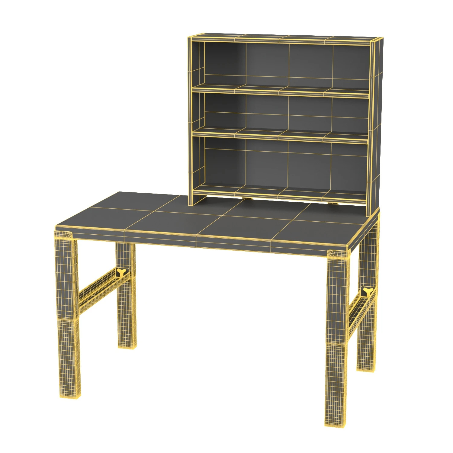 Pahl Desk With Add on Unit PBR 3D Model_07