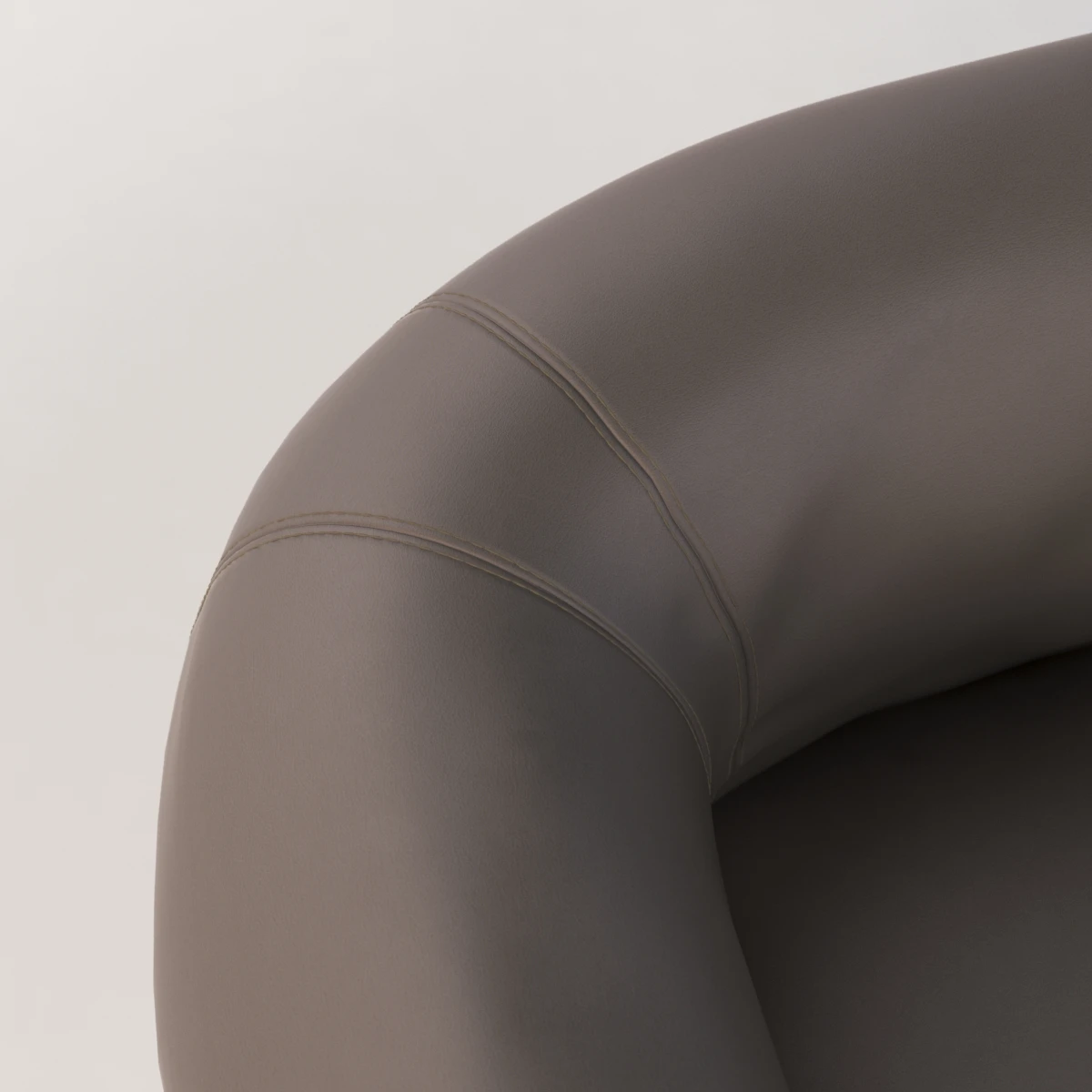 Rondo Leather Lounge Armchair By Lucy Kurrein 3D Model_09