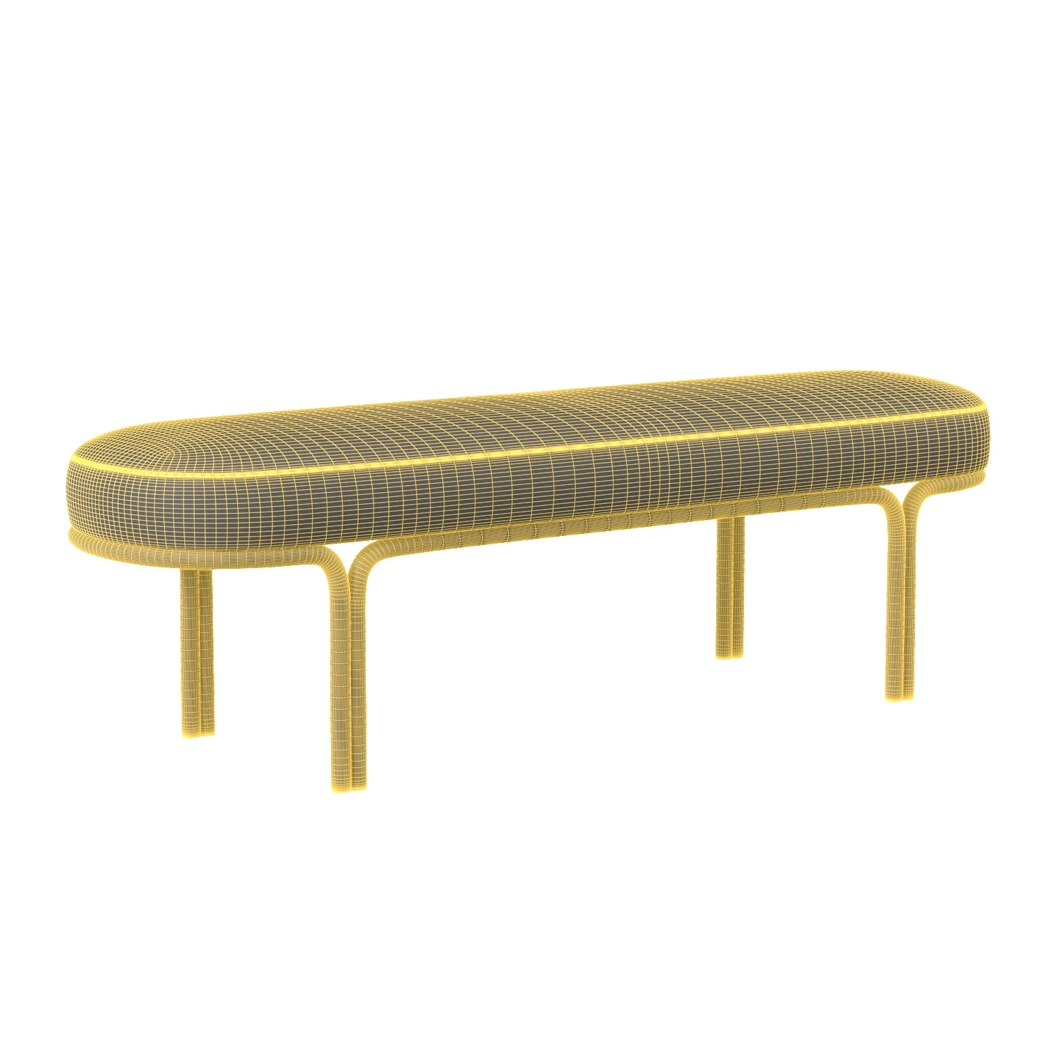 Gwen Bench Nono Cream 107584 3D Model_07