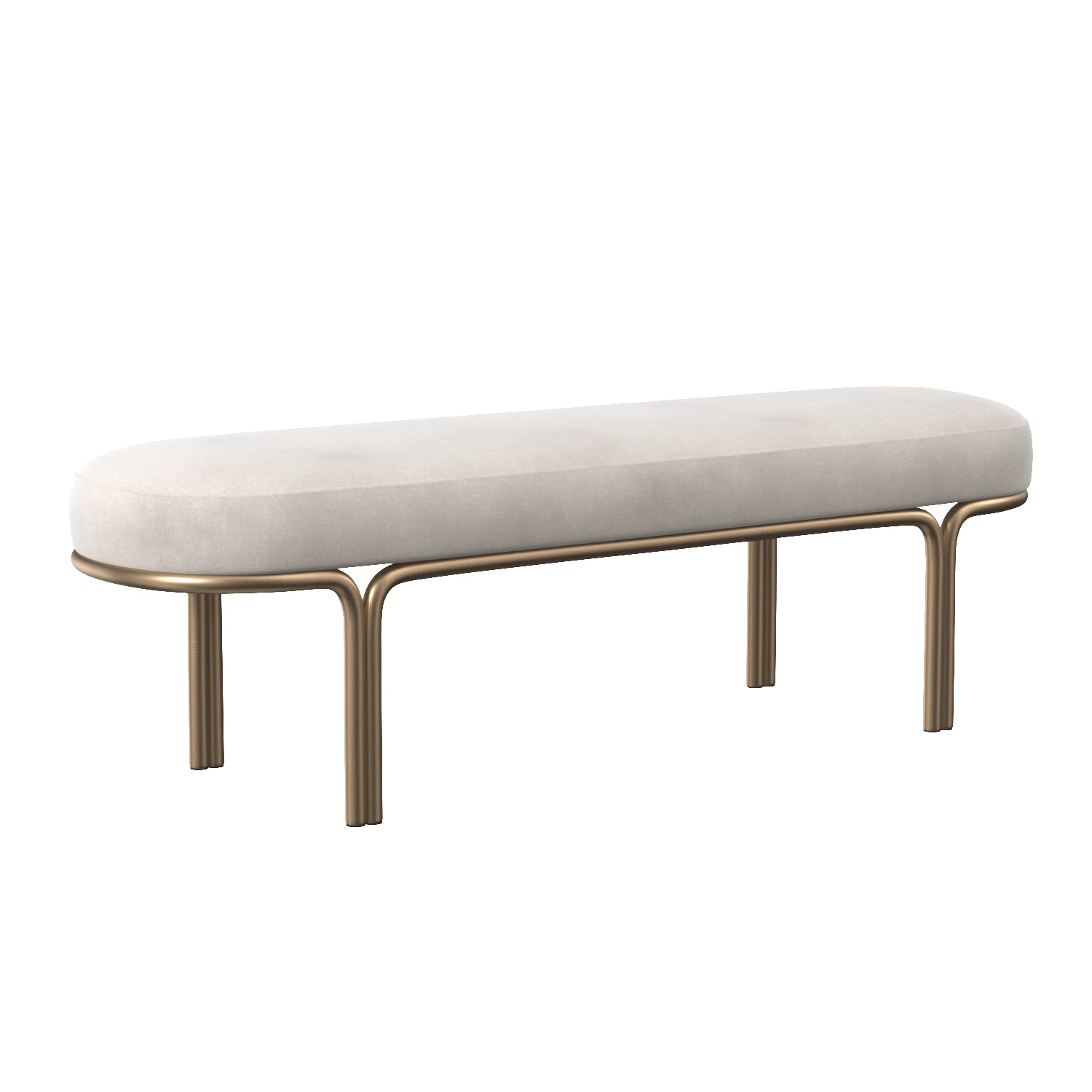 Gwen Bench Nono Cream 107584 3D Model_01