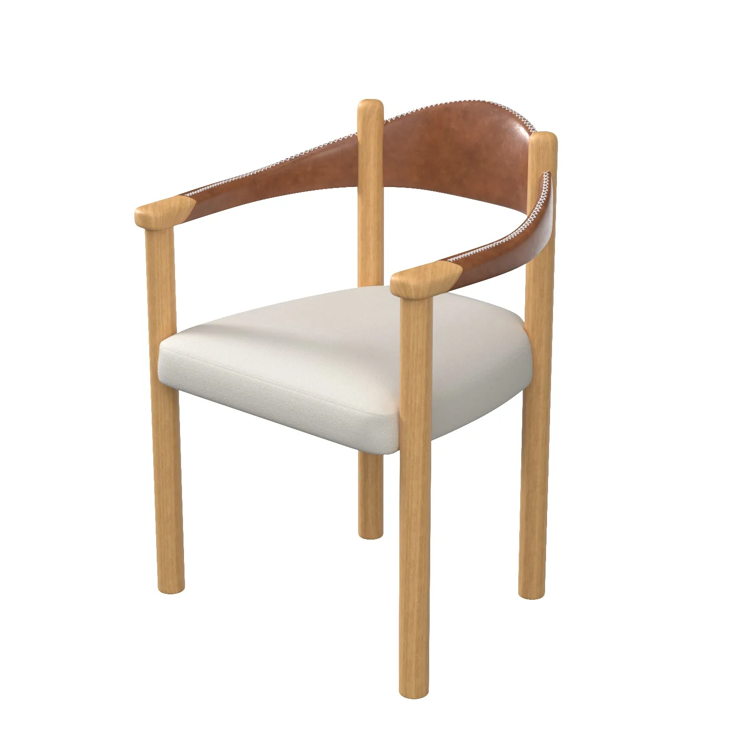 Amber Lewis Anthropologie Caillen Dining Chair PBR 3D Model_04