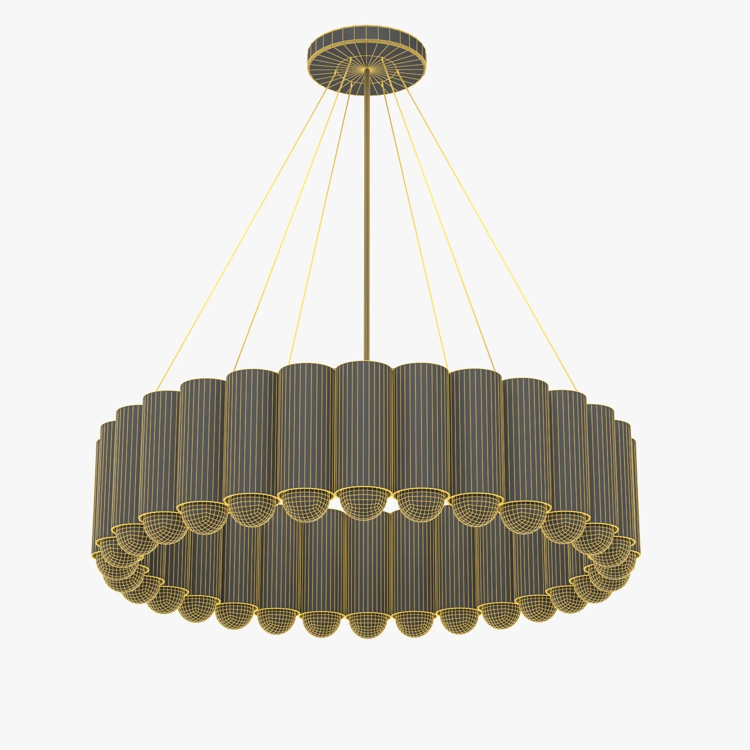 Carousel Chandelier PBR 3D Model_07