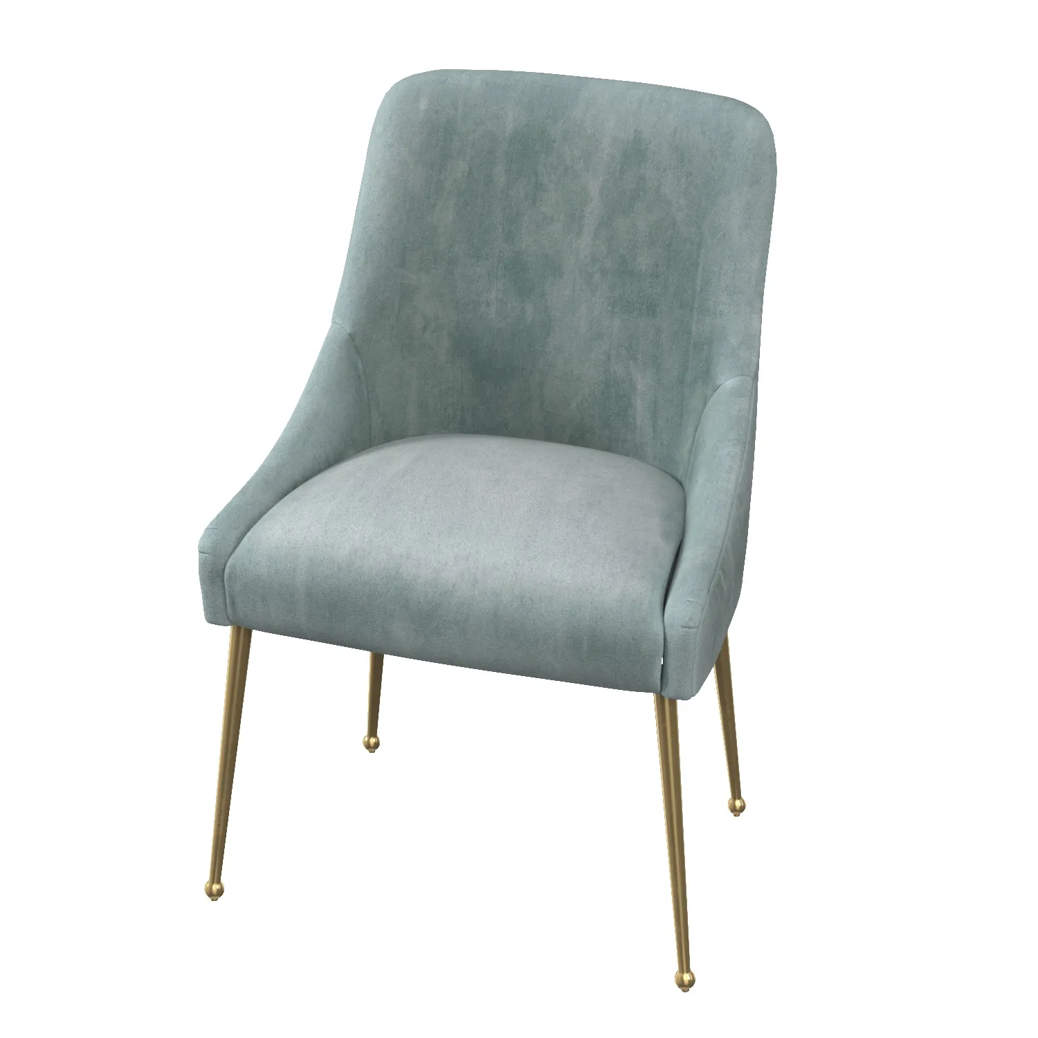 Velvet Elowen Chair PBR 3D Model_04