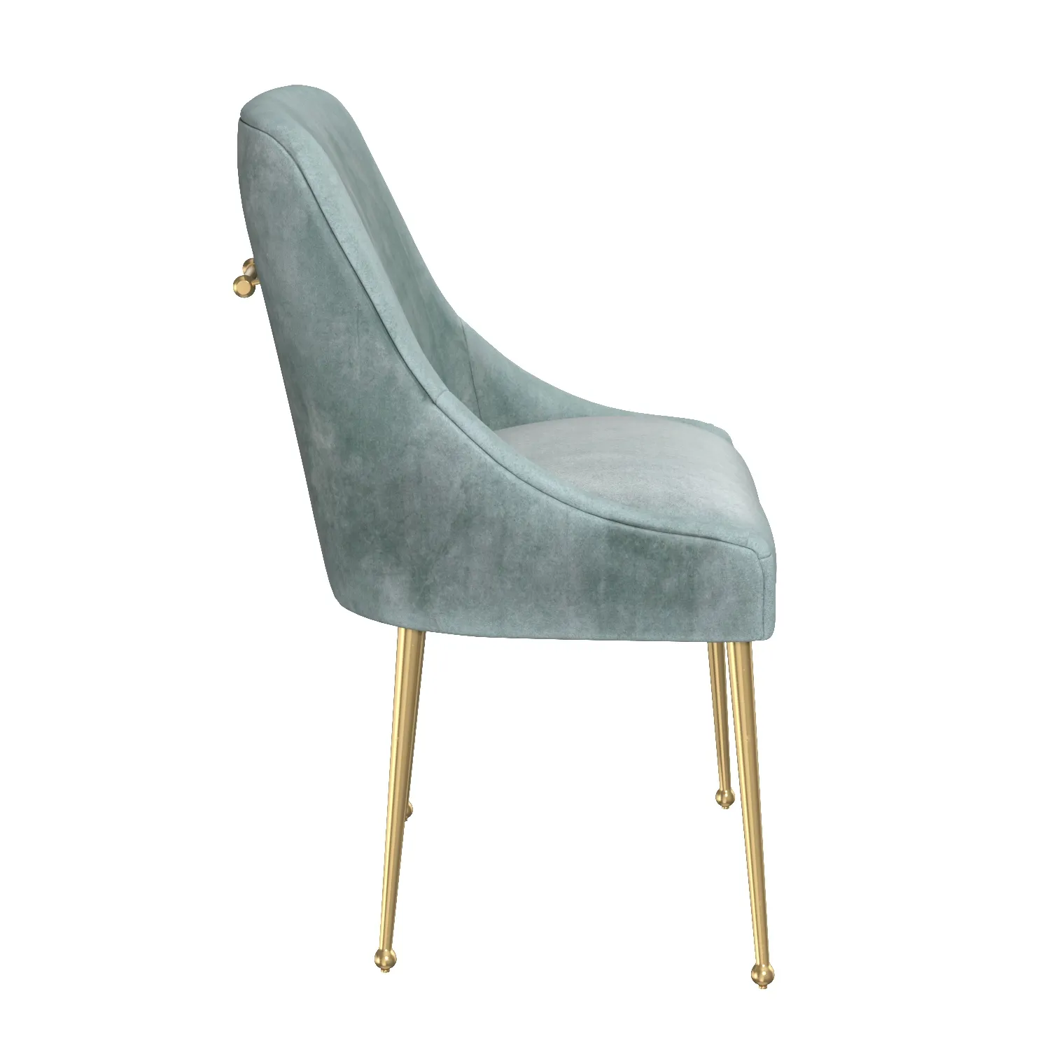Velvet Elowen Chair PBR 3D Model_03