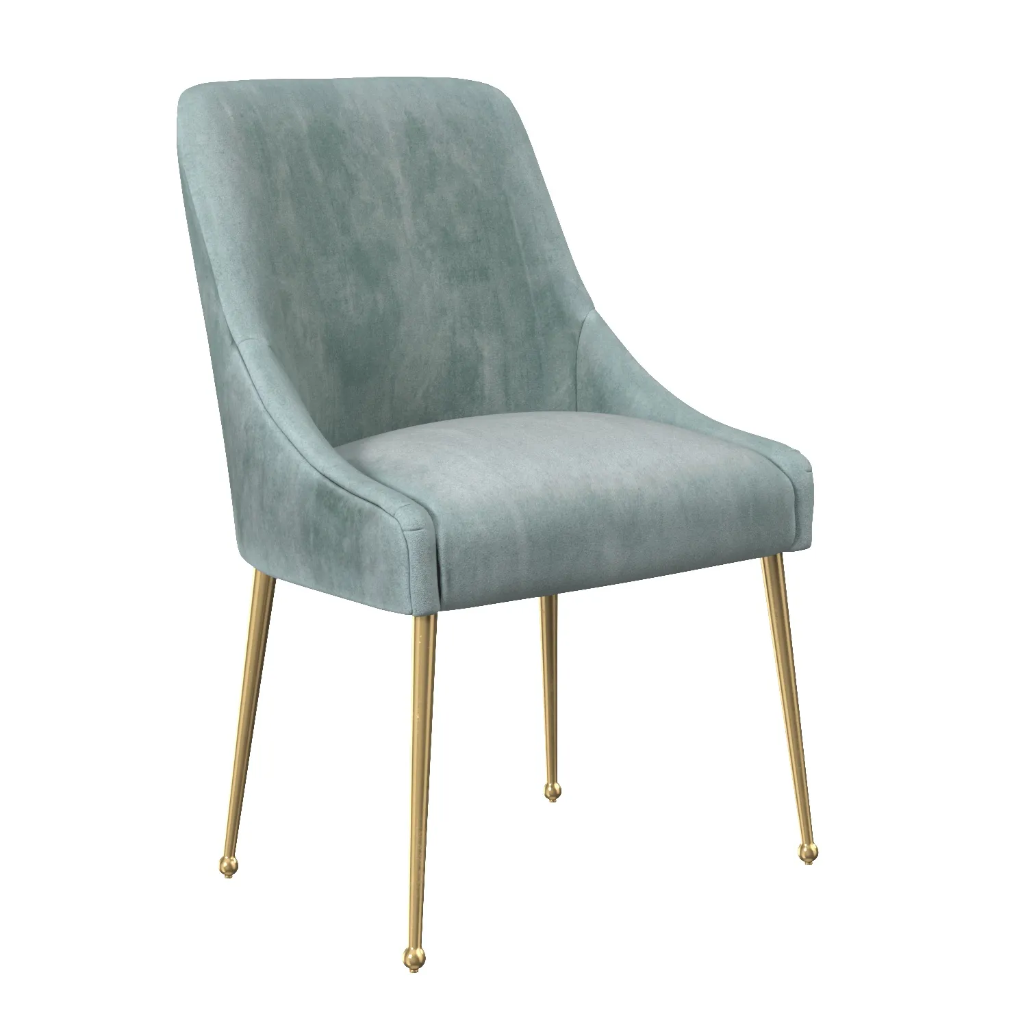 Velvet Elowen Chair PBR 3D Model_01